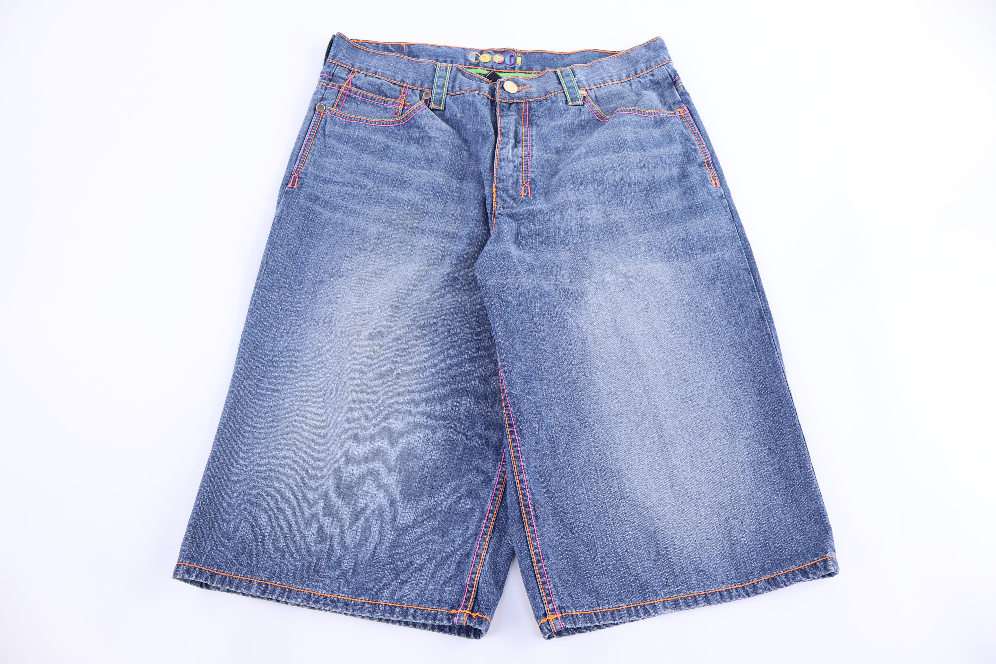 Y2K Coogi Medium Wash Denim Shorts