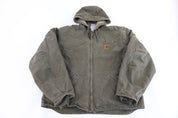 Carhartt Logo Patch Green Full Zip Jacket