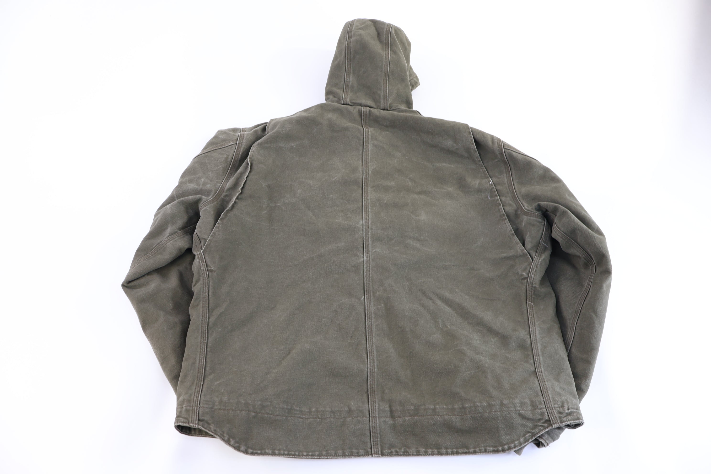 Carhartt Logo Patch Green Full Zip Jacket