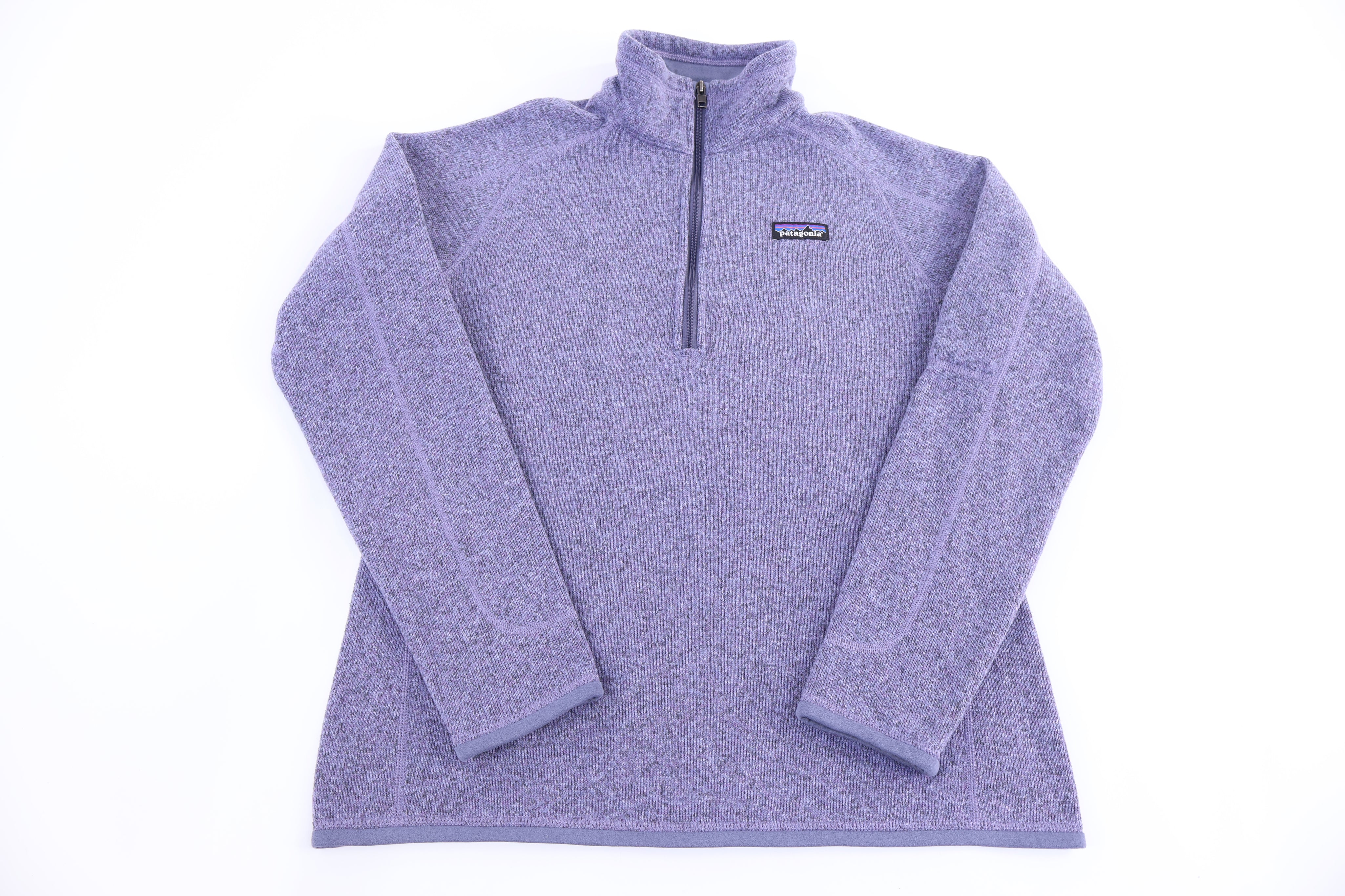 Patagonia Logo Patch Purple Quarter Zip Better Sweater