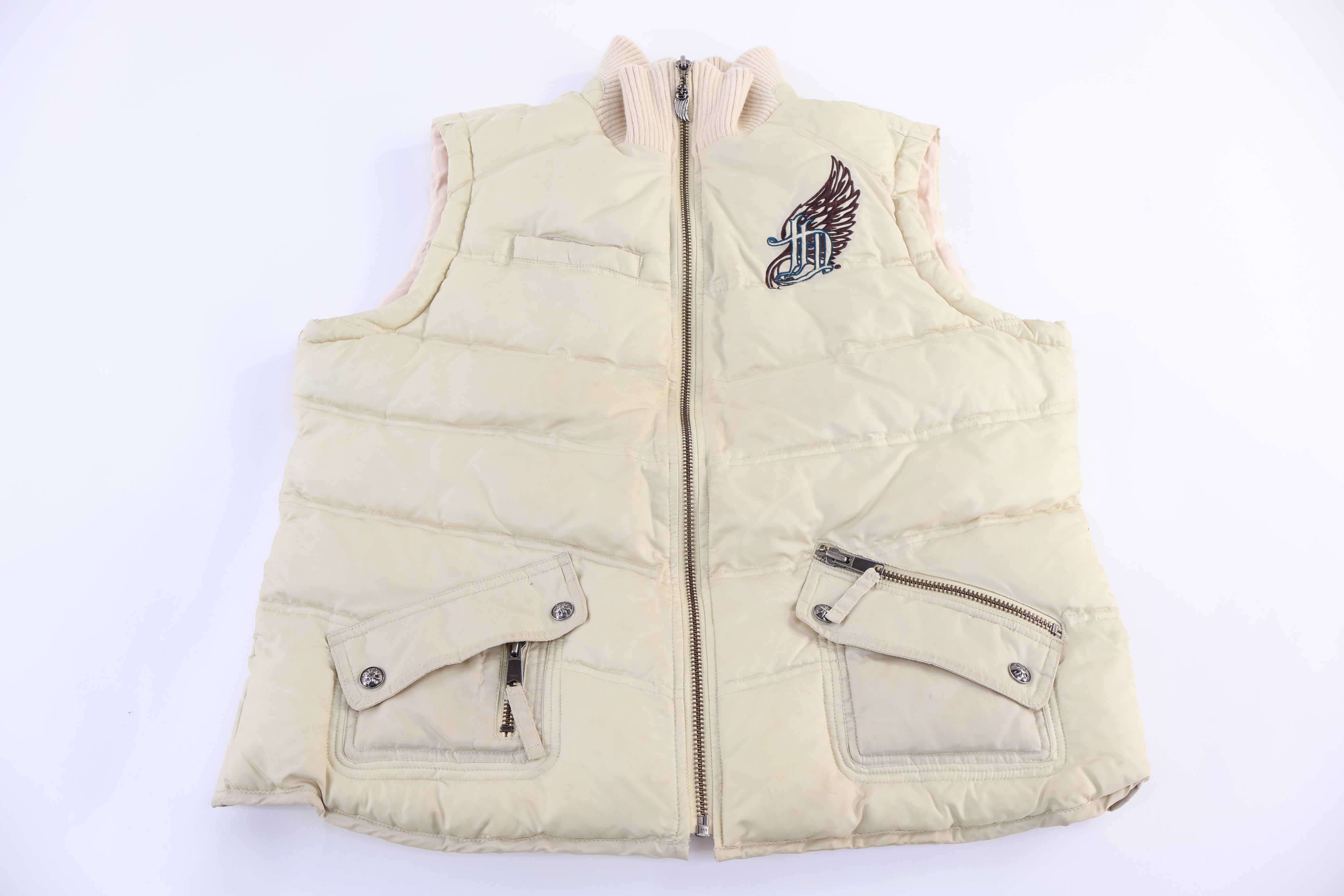 Women's Harley Davidson Motorcycles Full Zip Puffer Vest
