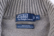 Polo by Ralph Lauren Embroidered Logo Grey Pullover