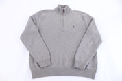 Polo by Ralph Lauren Embroidered Logo Grey Pullover