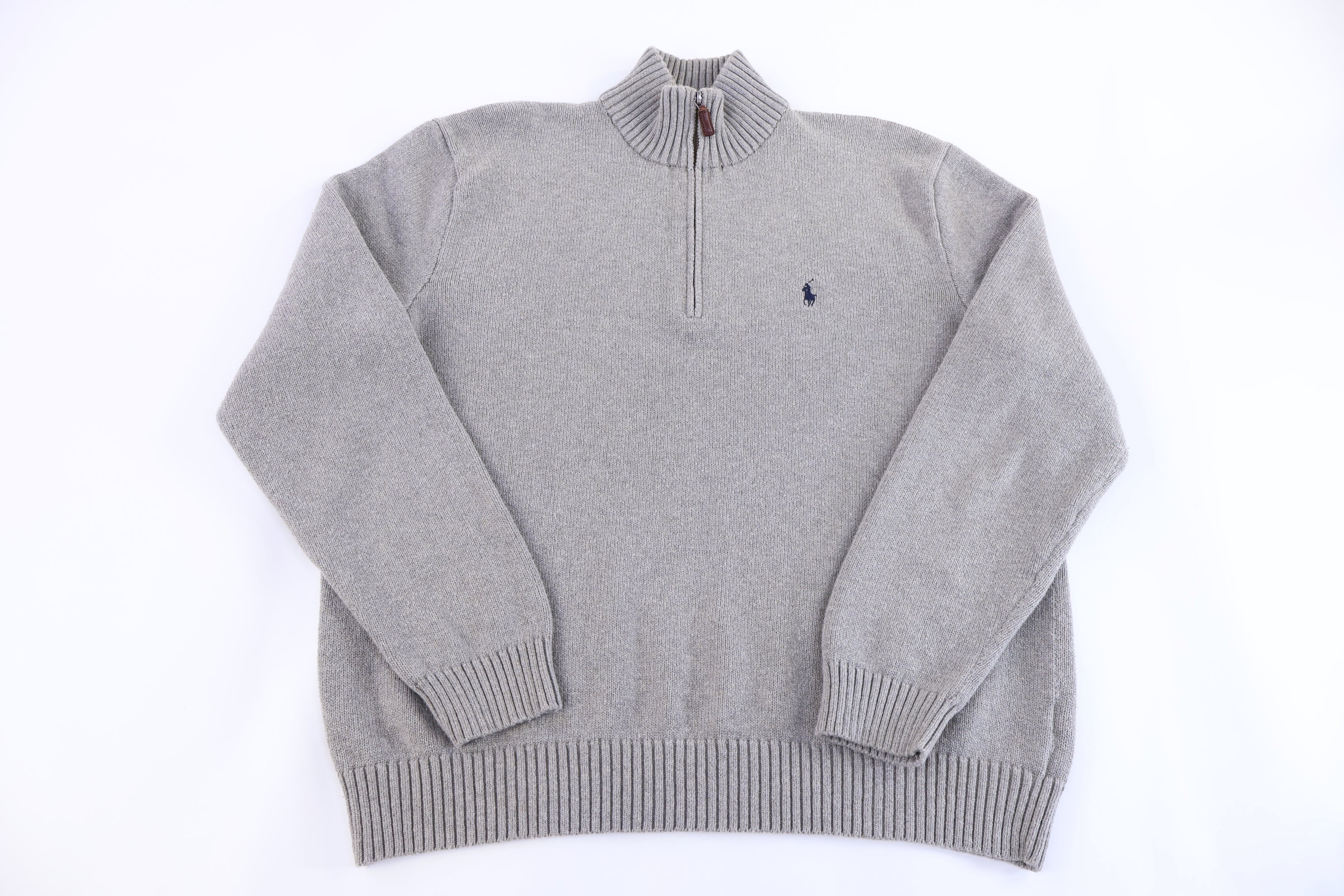 Polo by Ralph Lauren Embroidered Logo Grey Pullover