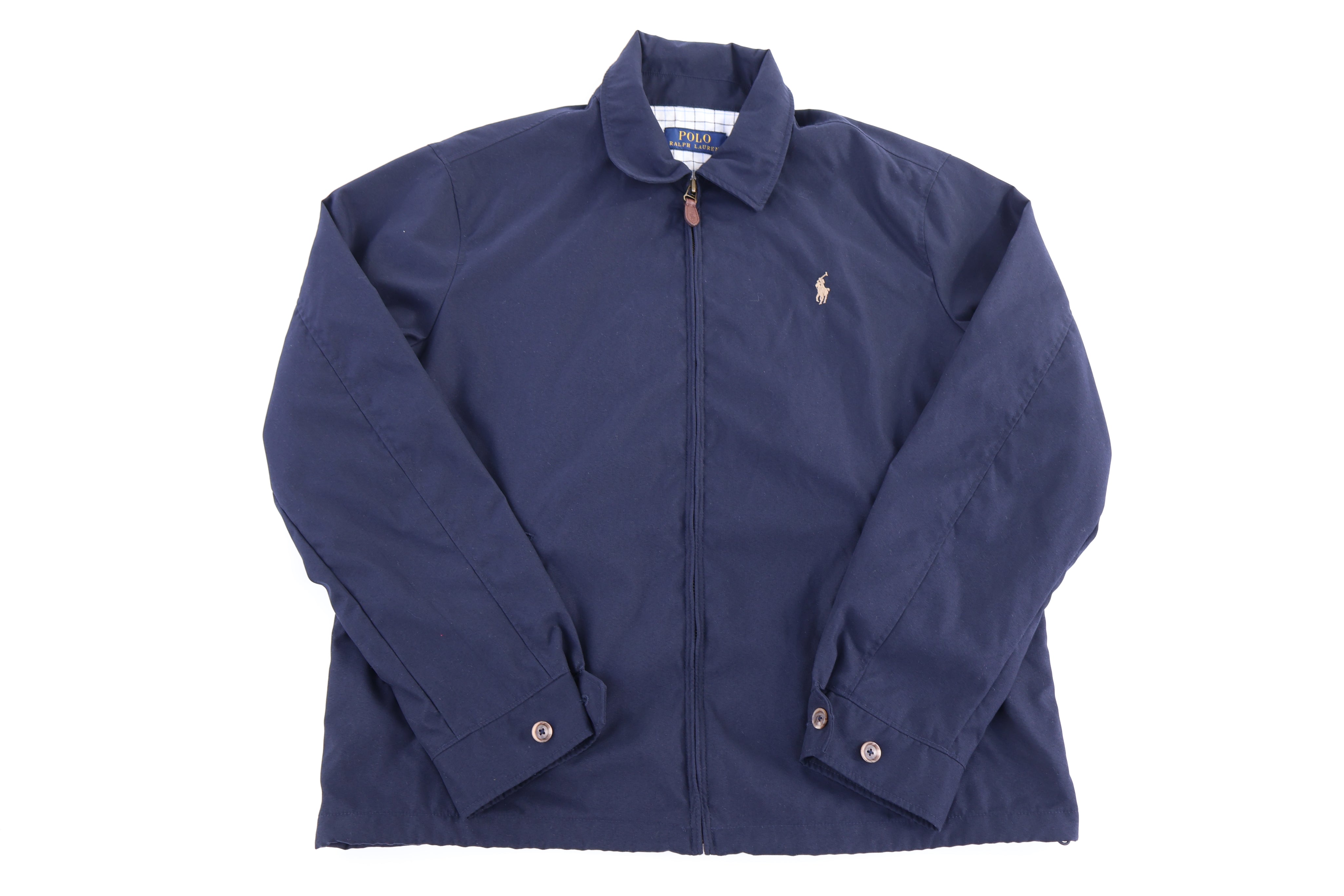 Polo Ralph Lauren Embroidered Logo Blue Full Zip Jacket