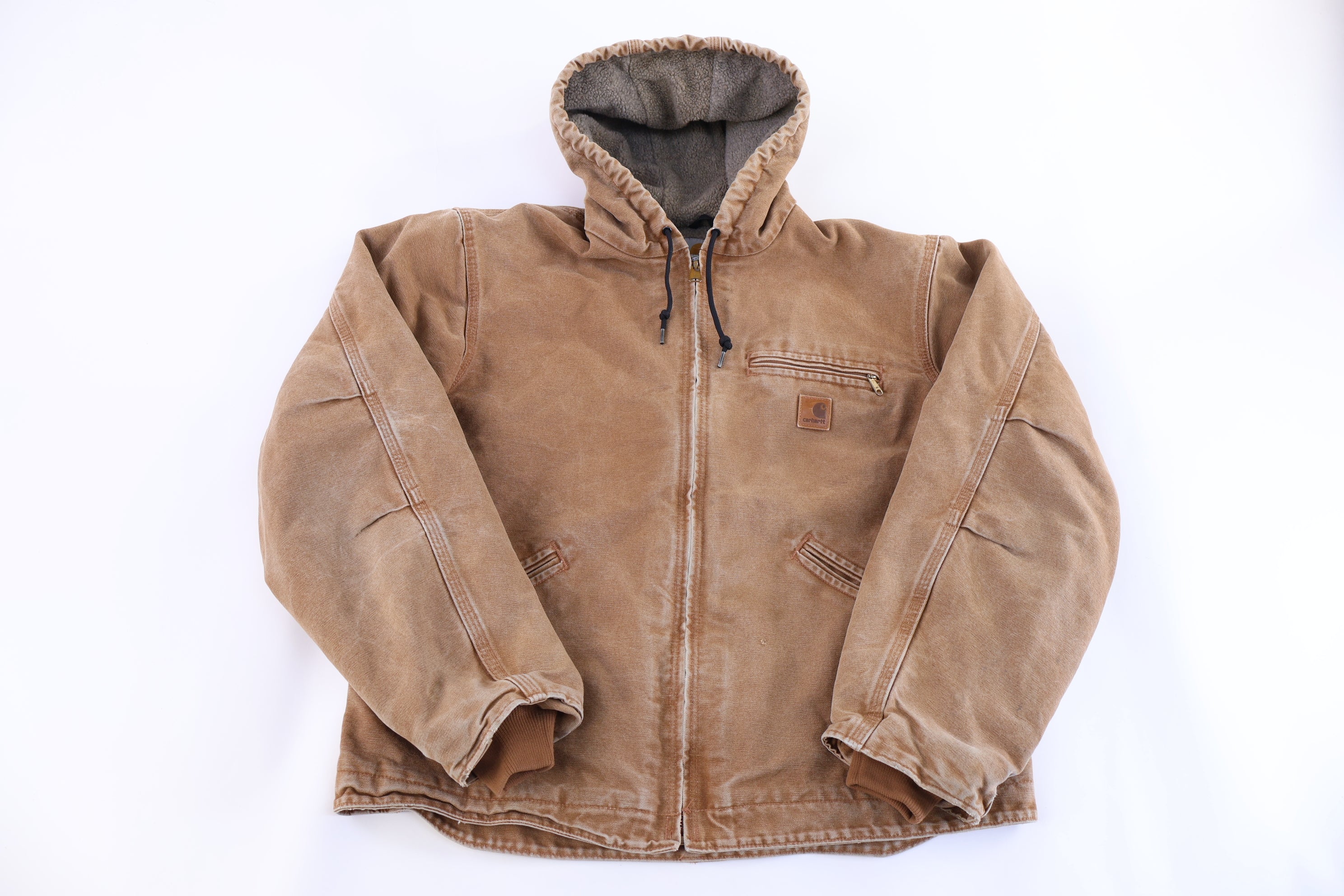 Carhartt Logo Patch Sherpa Lined Full Zip Jacket