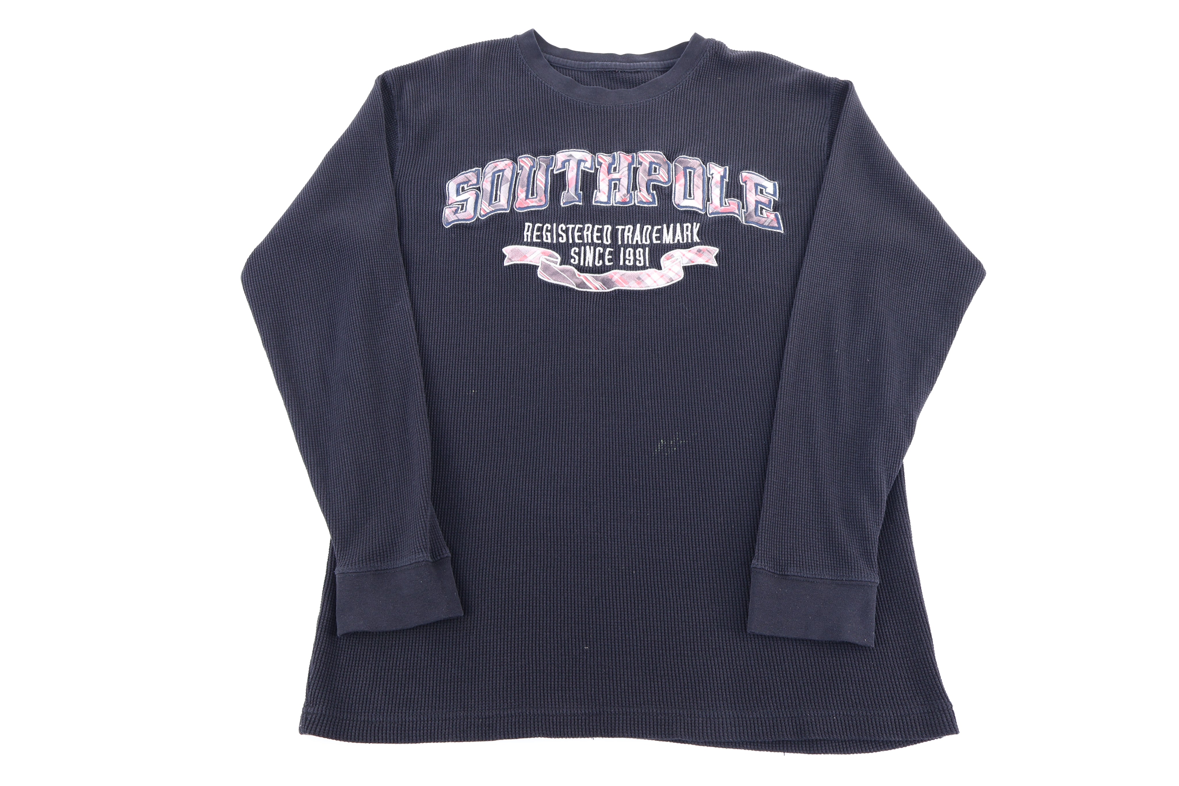 Y2k Southpole Black Thermal LS T-shirt