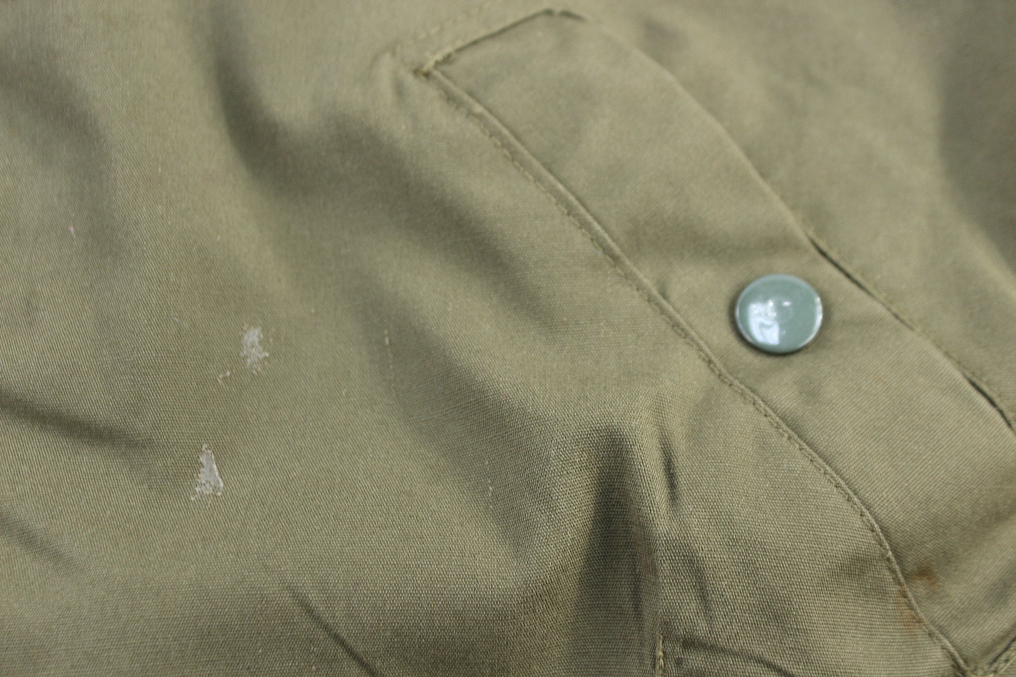 80's Olive Green Full Zip Flight Jacket