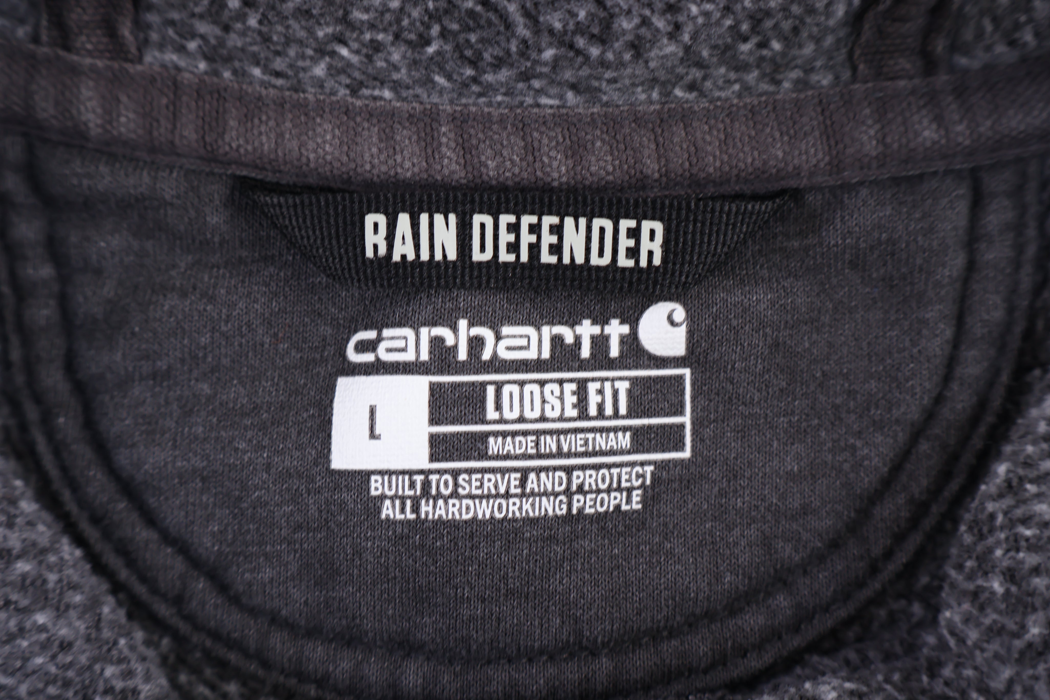 Carhartt Logo Patch Grey Pullover Hoodie