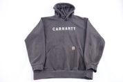 Carhartt Logo Patch Grey Pullover Hoodie