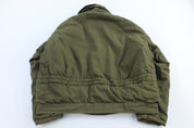 80's Olive Green Full Zip Flight Jacket