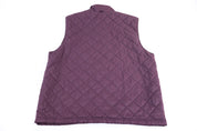 90's Adidas Embroidered Logo Purple Full Zip Vest
