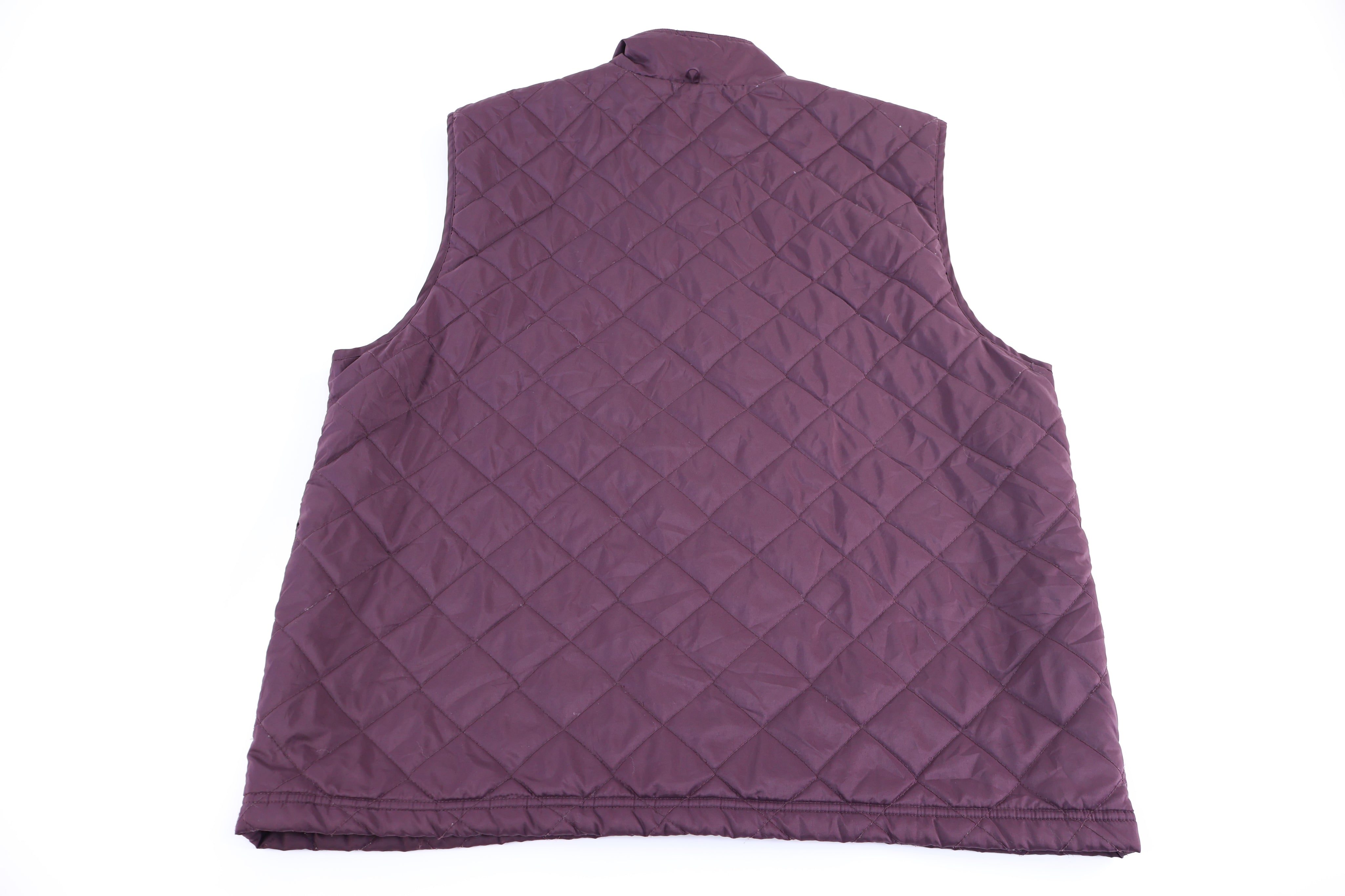 90's Adidas Embroidered Logo Purple Full Zip Vest