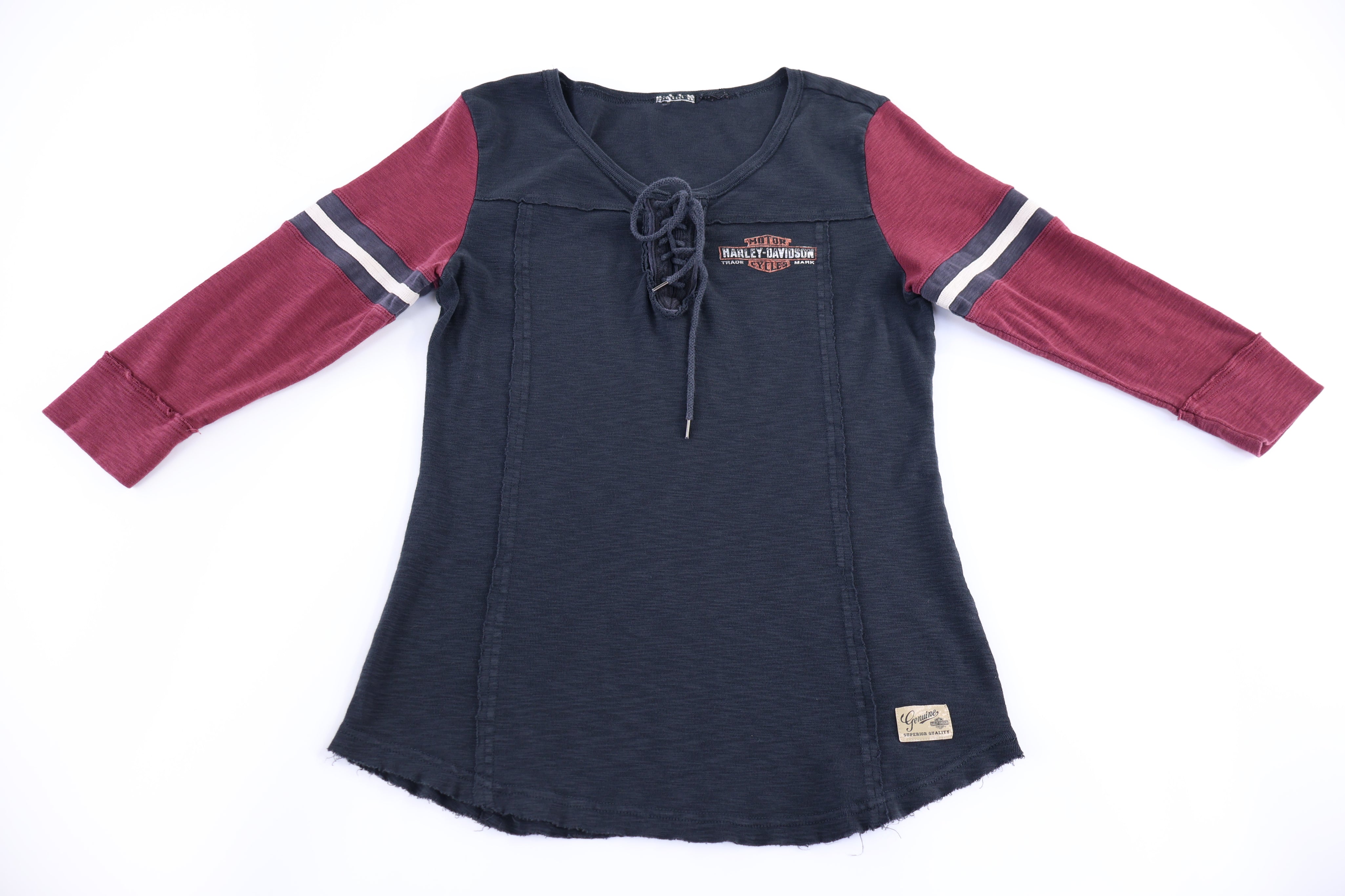 Women's Harley Davidson Motorcycles Black & Red T-shirt