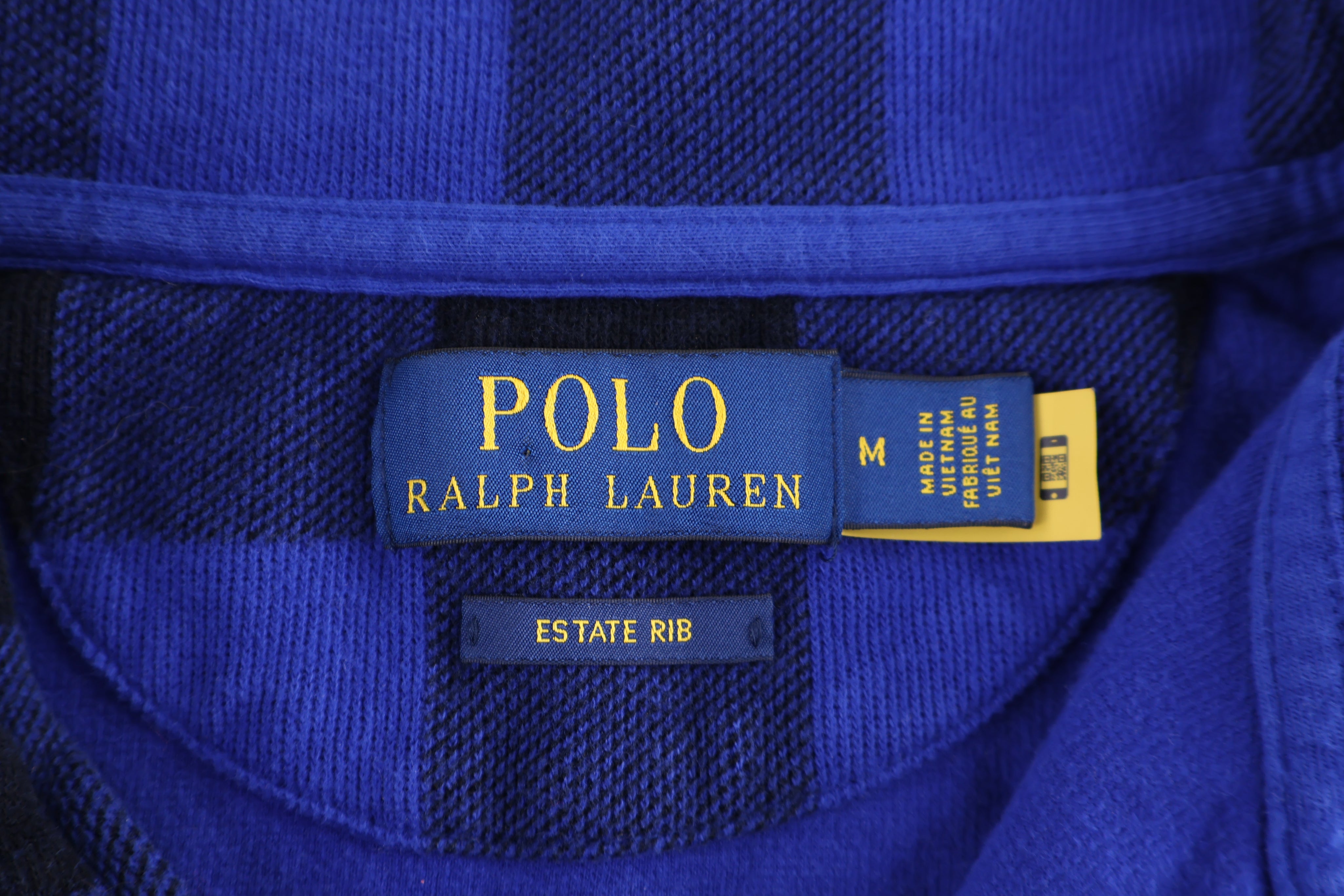 Polo Ralph Lauren Embroidered Logo Plaid Quarter Zip Pullover
