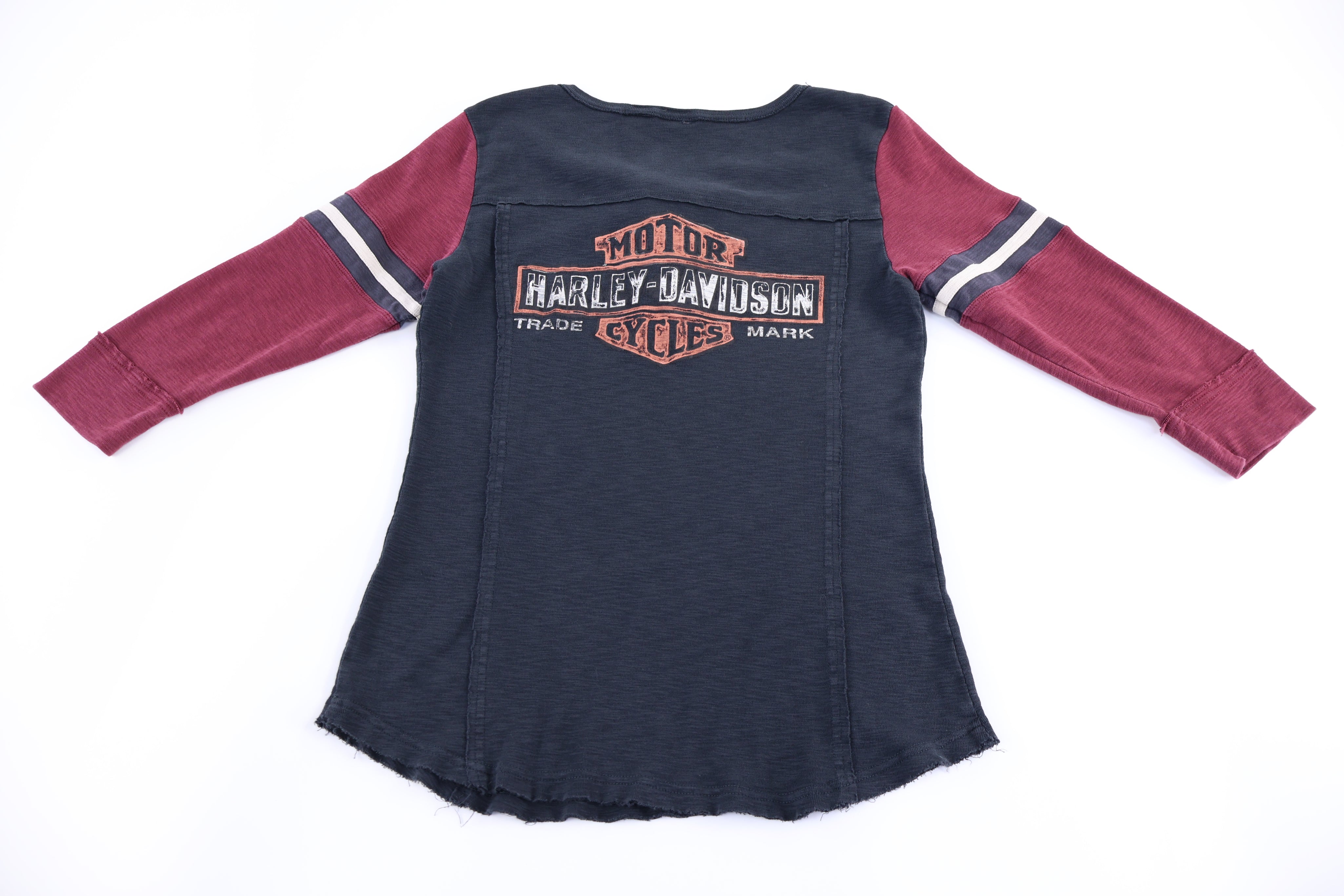 Women's Harley Davidson Motorcycles Black & Red T-shirt