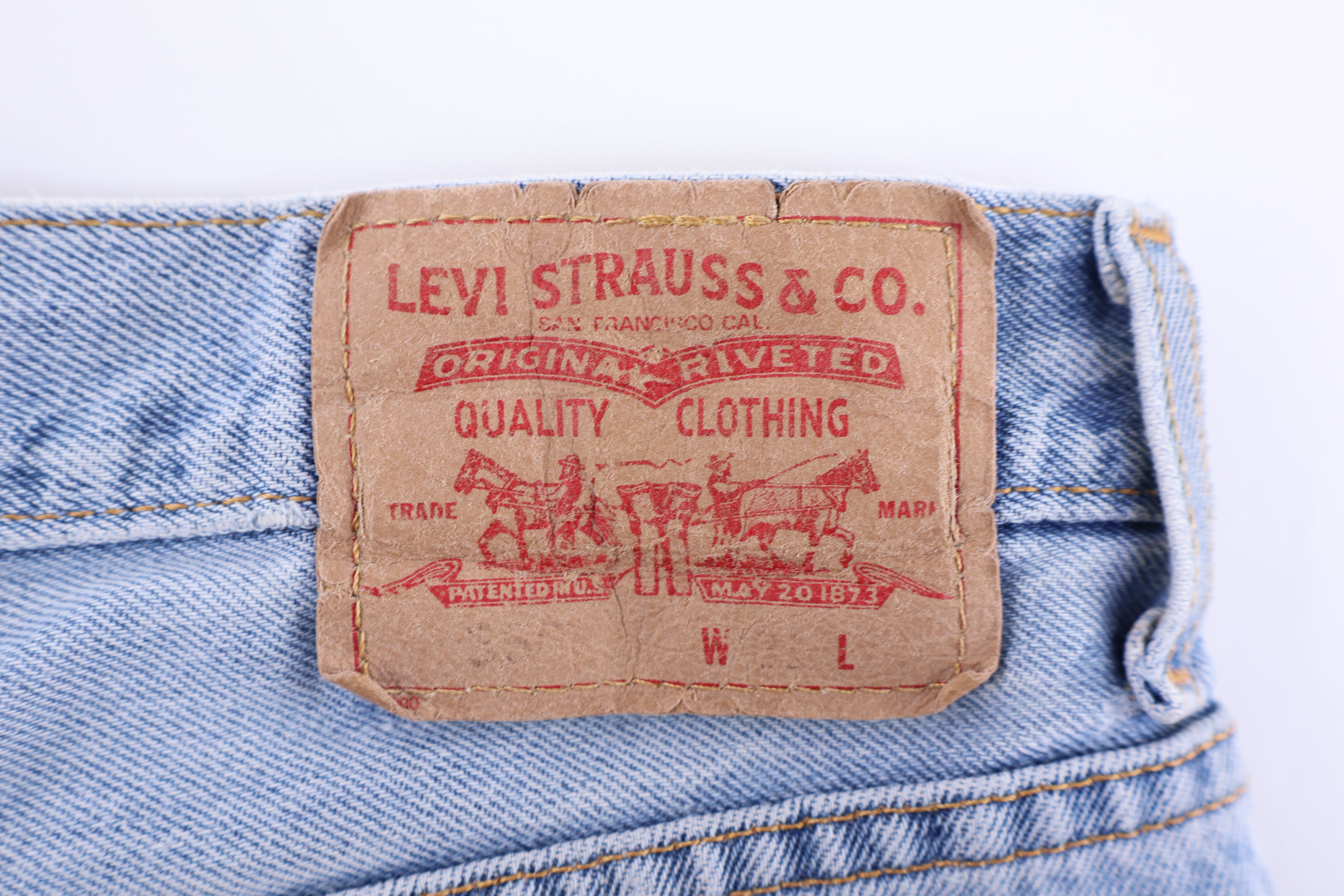 Levi's Light Wash Denim Shorts