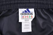 90's Adidas Embroidered Logo Black & White Track Pants