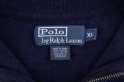 Polo by Ralph Lauren Embroidered Logo Blue Quarter Zip Sweater