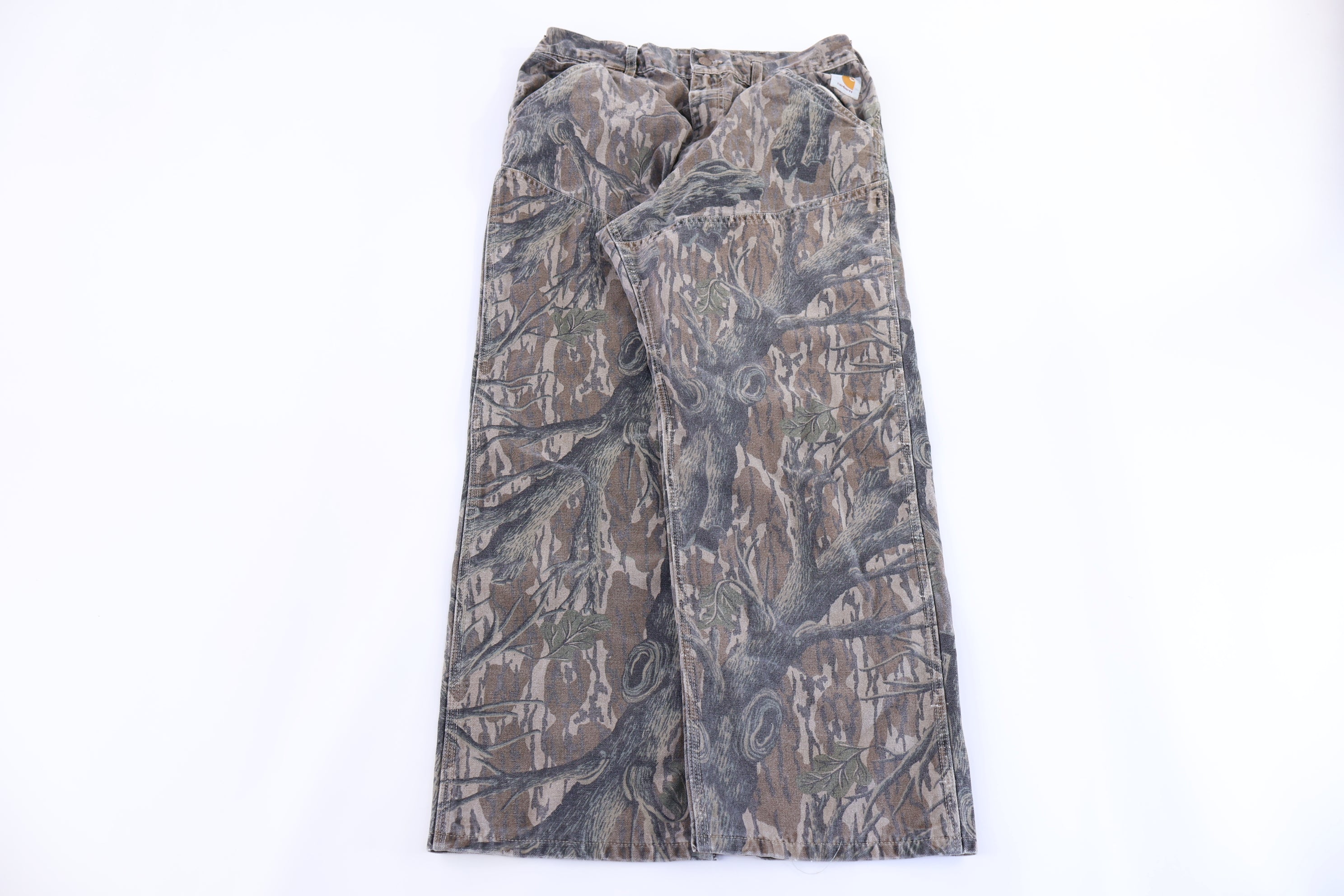 90’s Carhartt Logo Patch Camo Pants