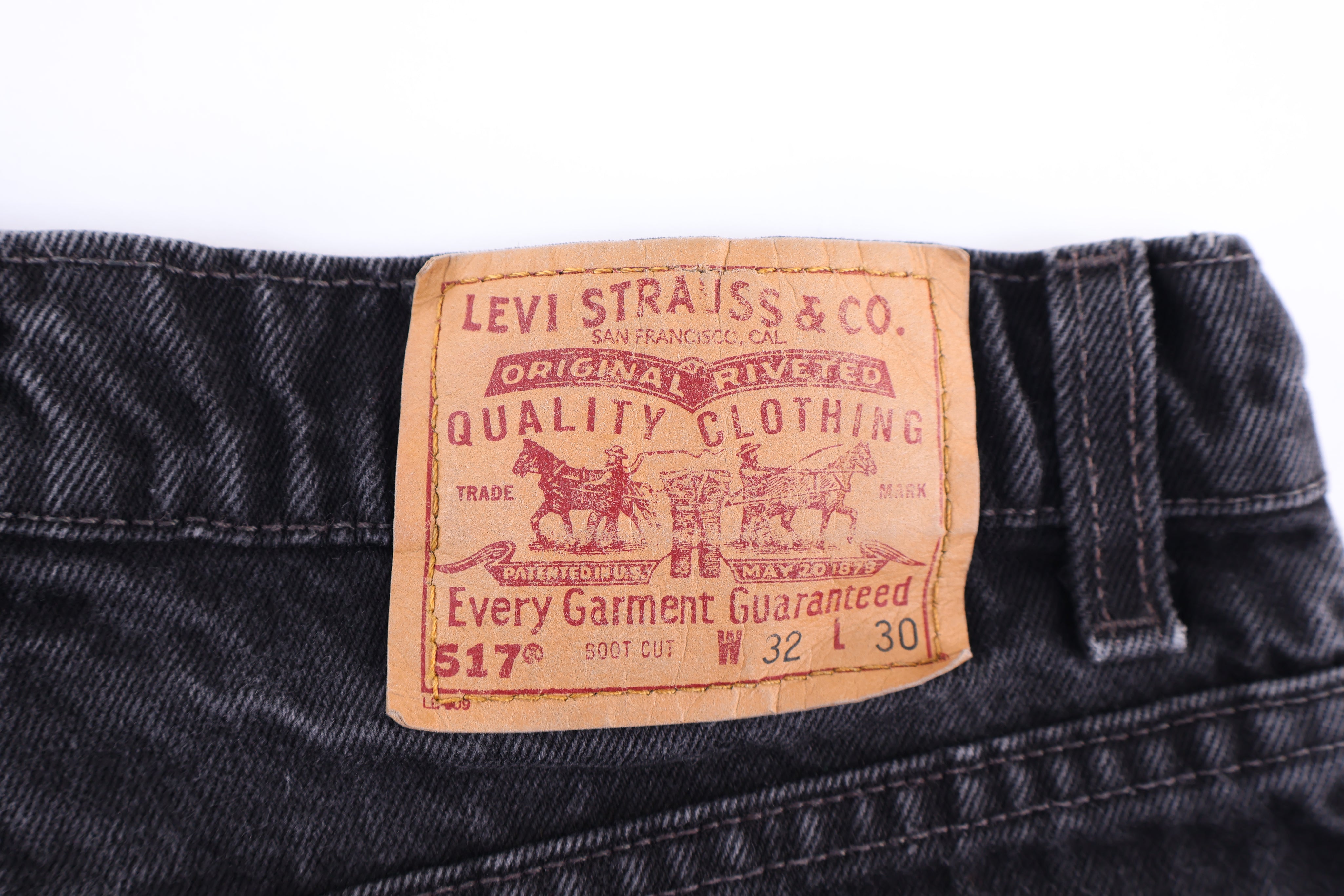 90's Levi's 517 Black Denim Jeans