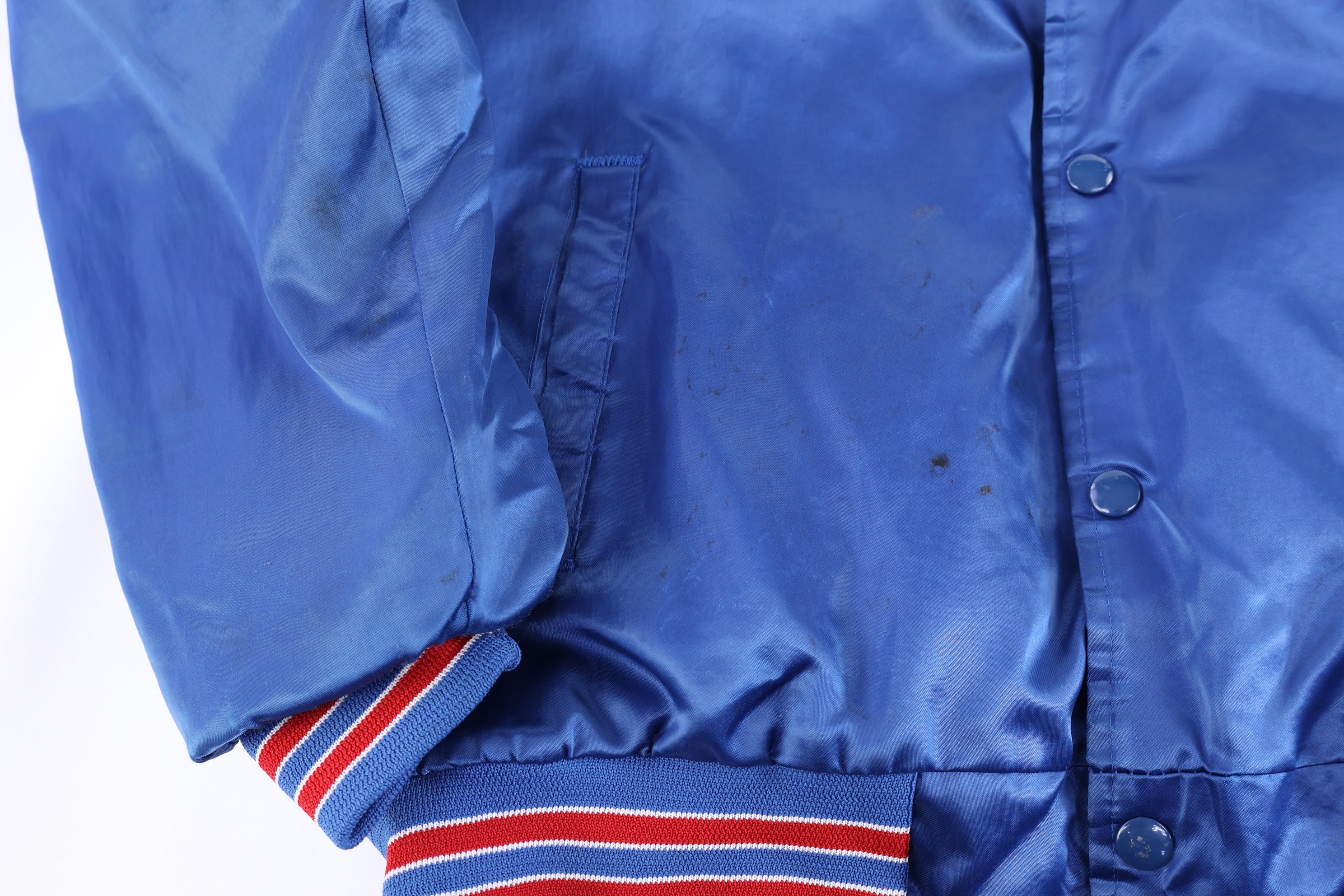 90's Buffalo Bills Football Satin Bomber Jacket