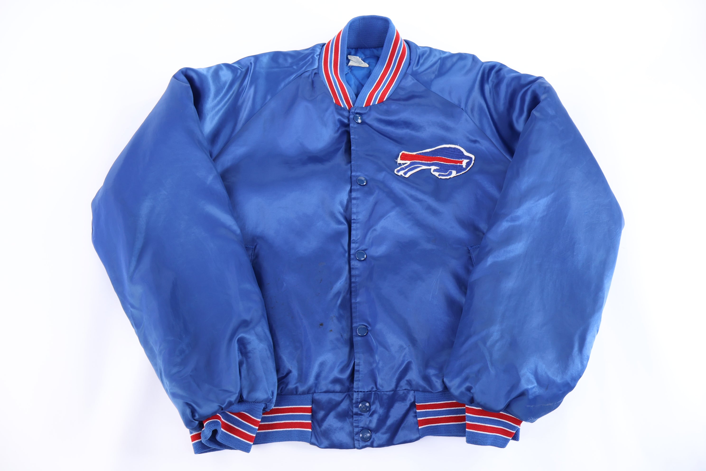 90's Buffalo Bills Football Satin Bomber Jacket