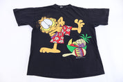 90's Garfield Hawaiian Graphic T-shirt
