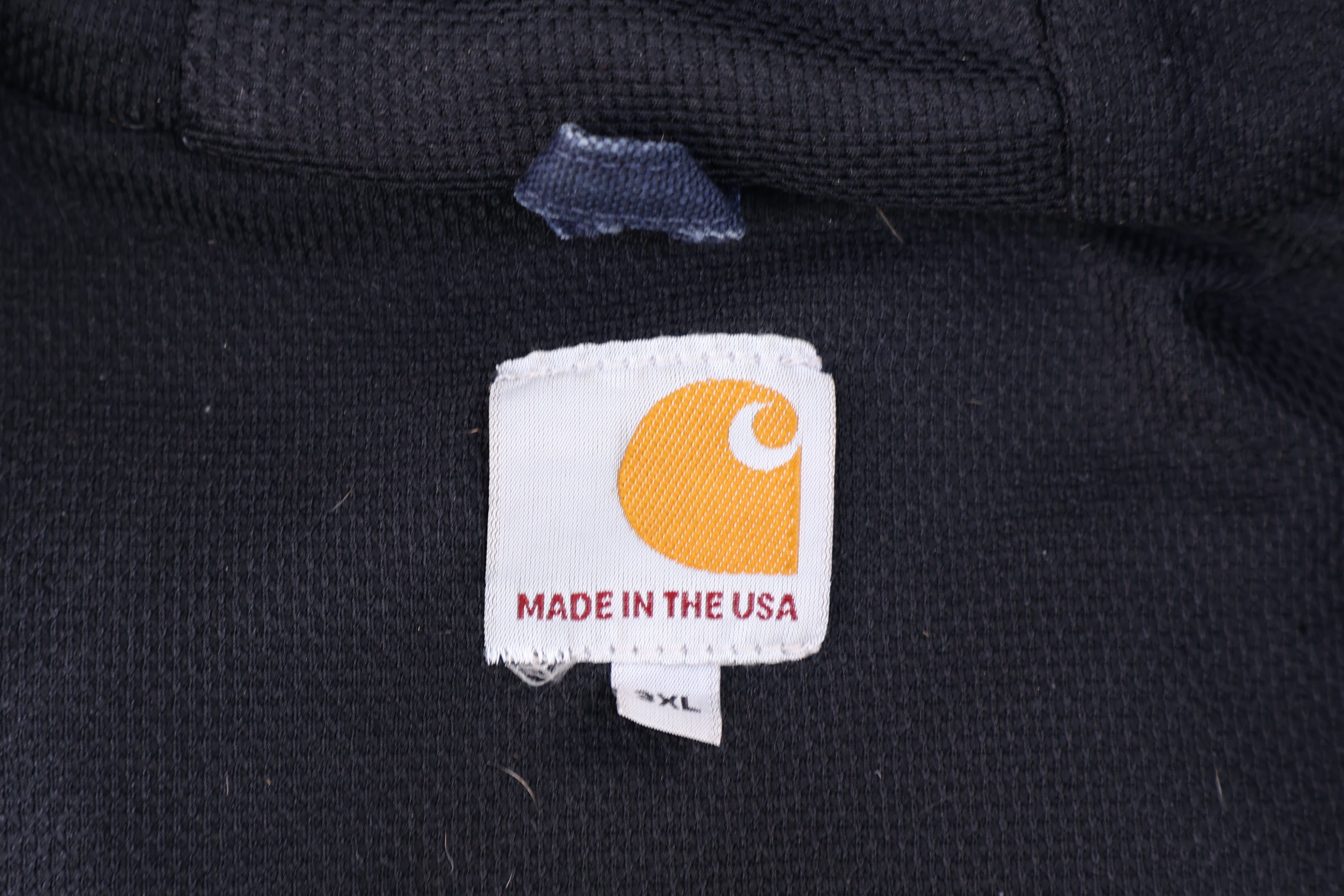 Carhartt Logo Patch Blue Full Zip Jacket