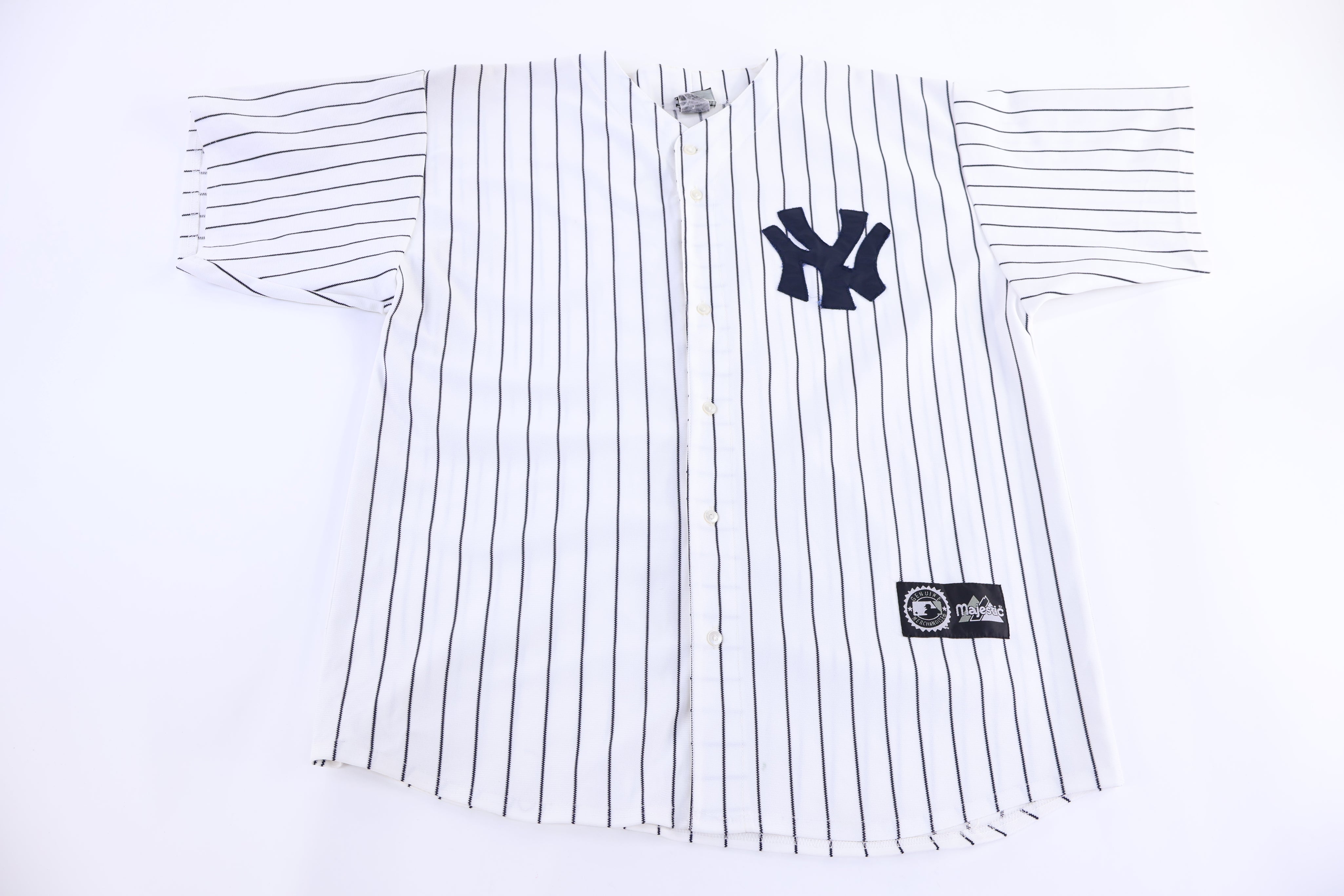 90's Majestic New York Yankees Pinstripe Baseball Jersey