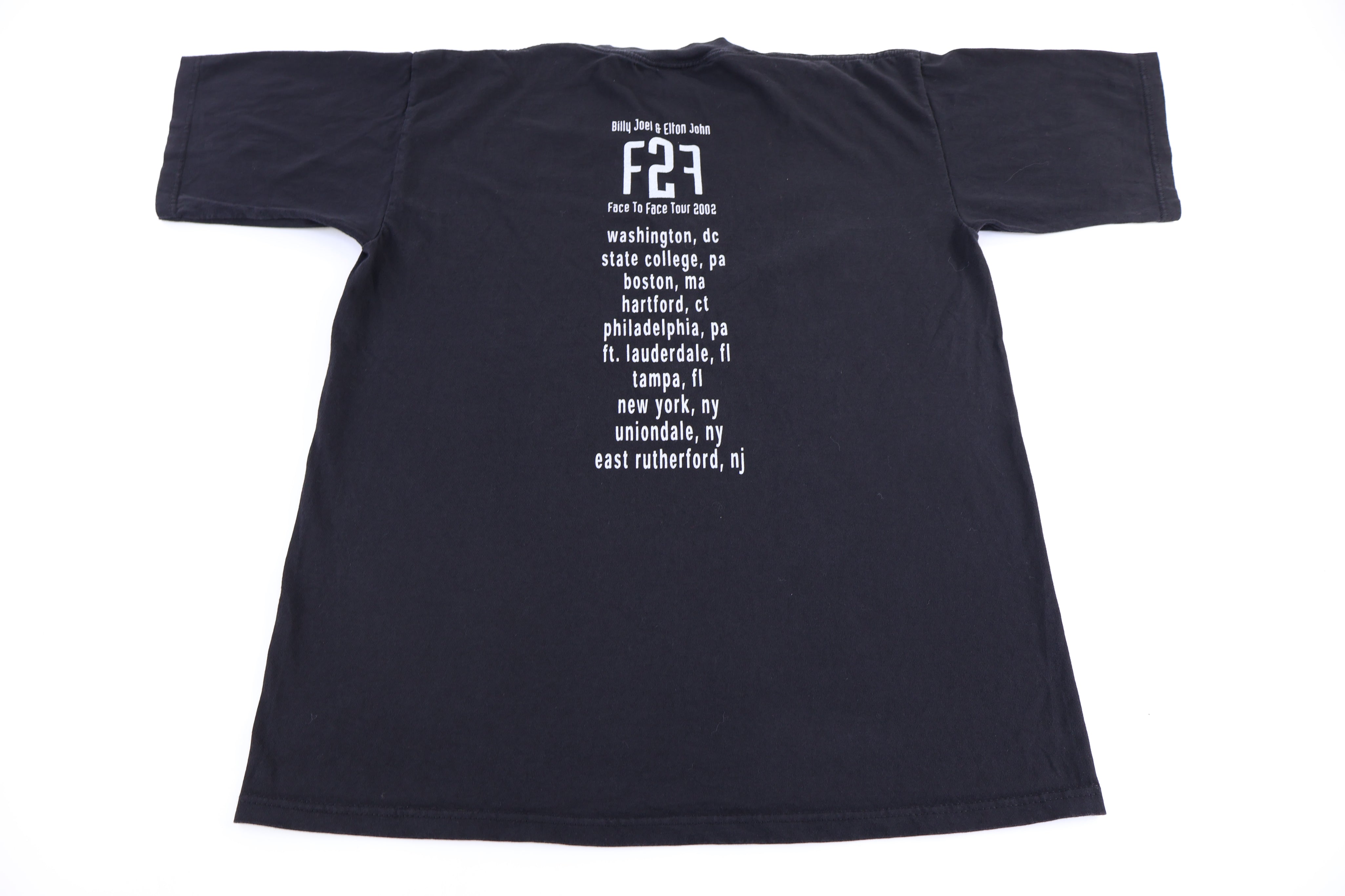 2002 Elton John & Billy Joel Face 2 Face Tour T-shirt