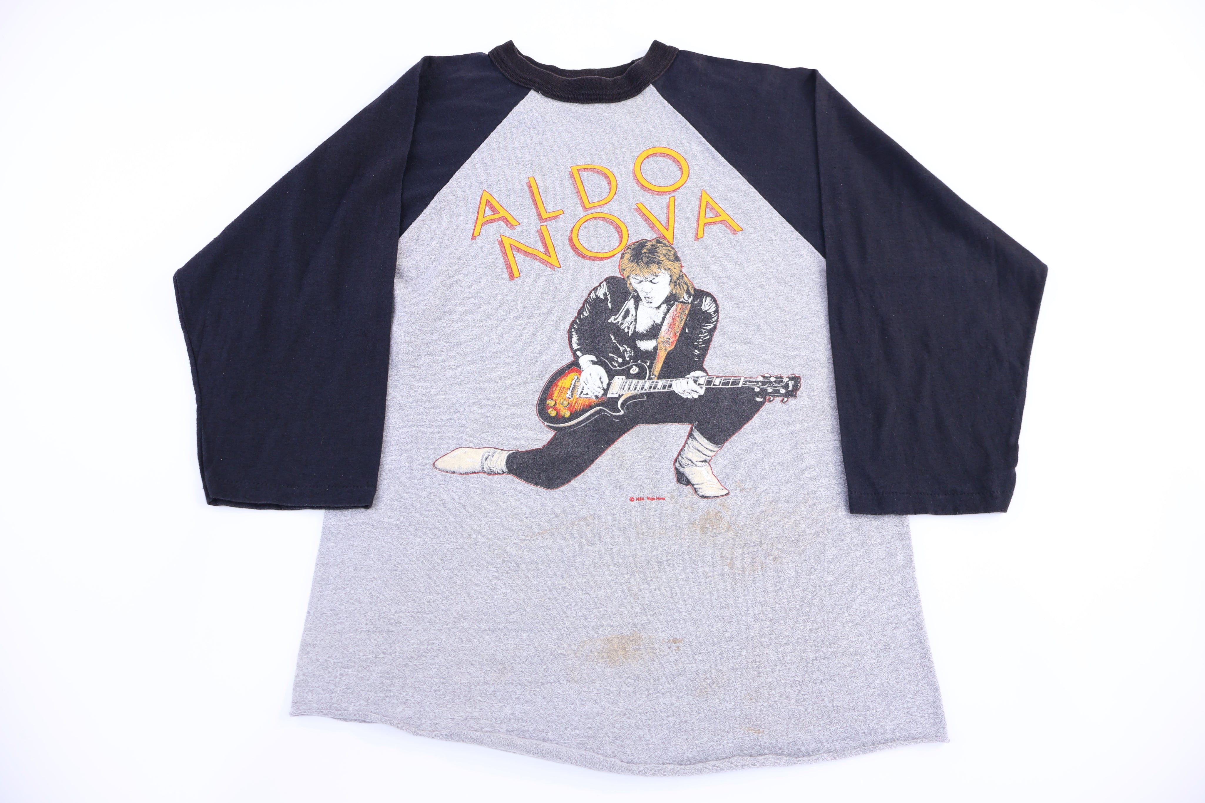 1982 Aldo Nova Raglan Tour T-shirt