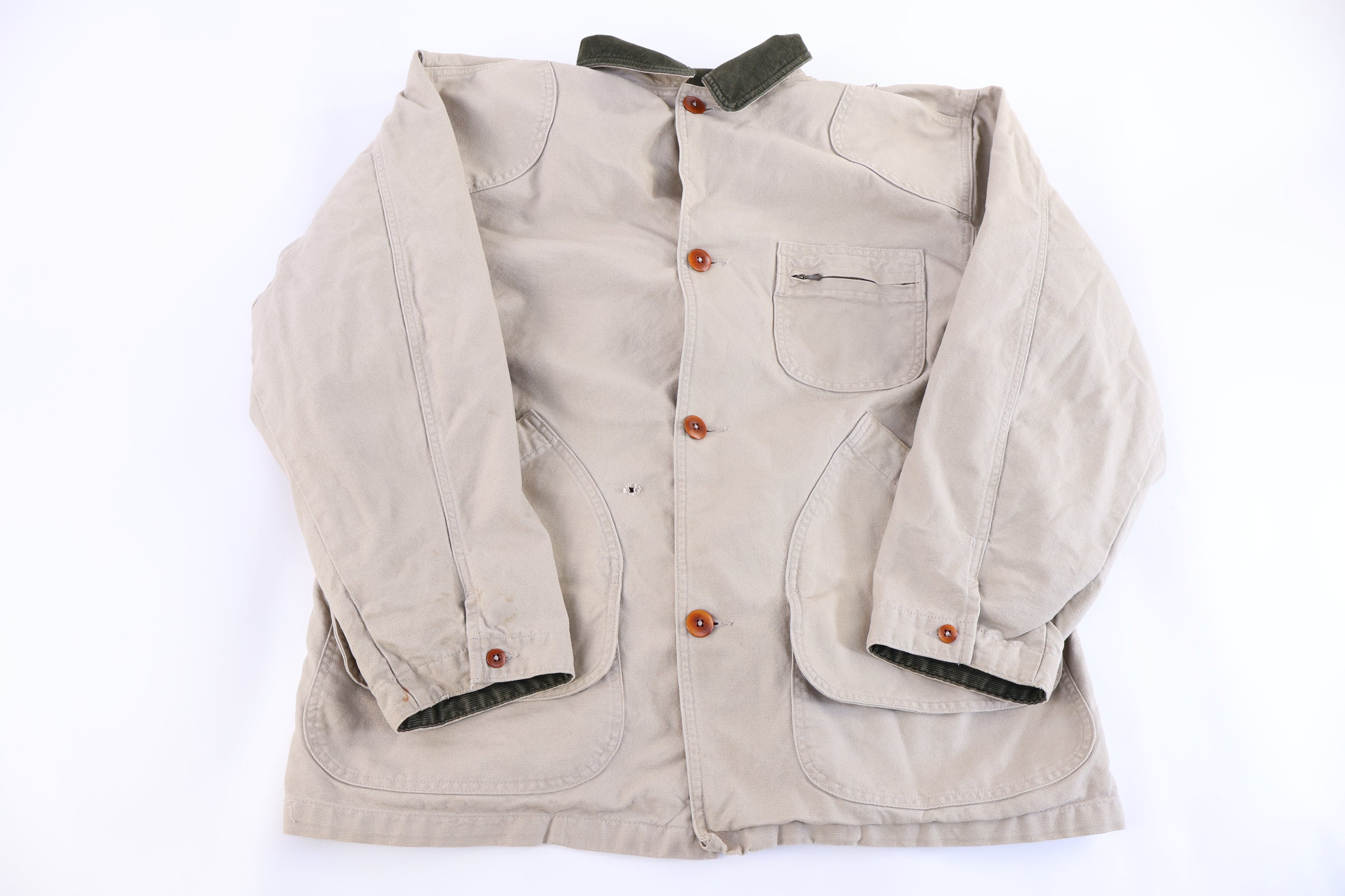 Vintage L.L. Bean Beige Chore Coat