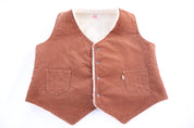 80's Levi's Brown Corduroy Sherpa Lined Vest