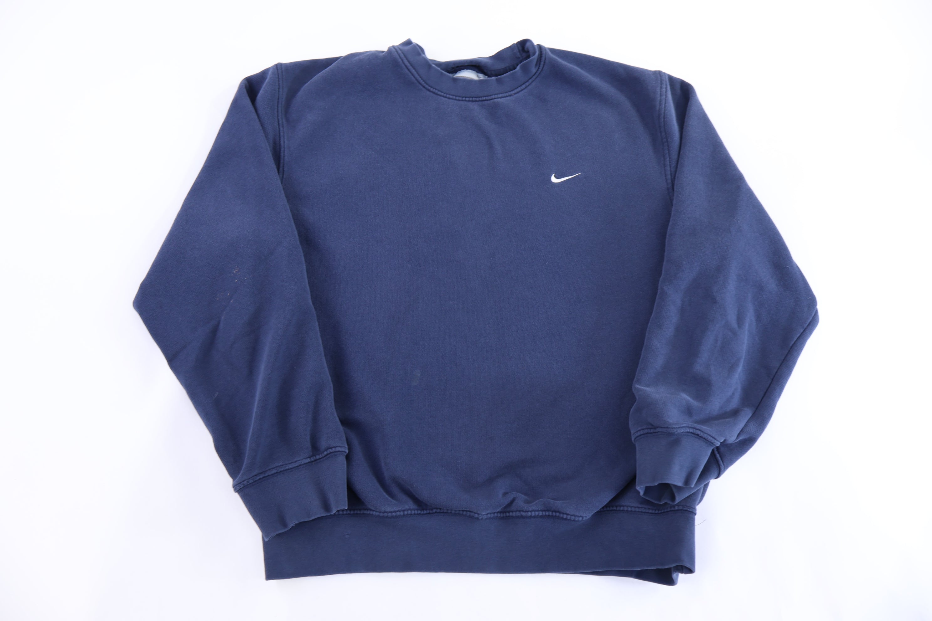 Vintage Nike Embroidered Logo Blue Sweatshirt