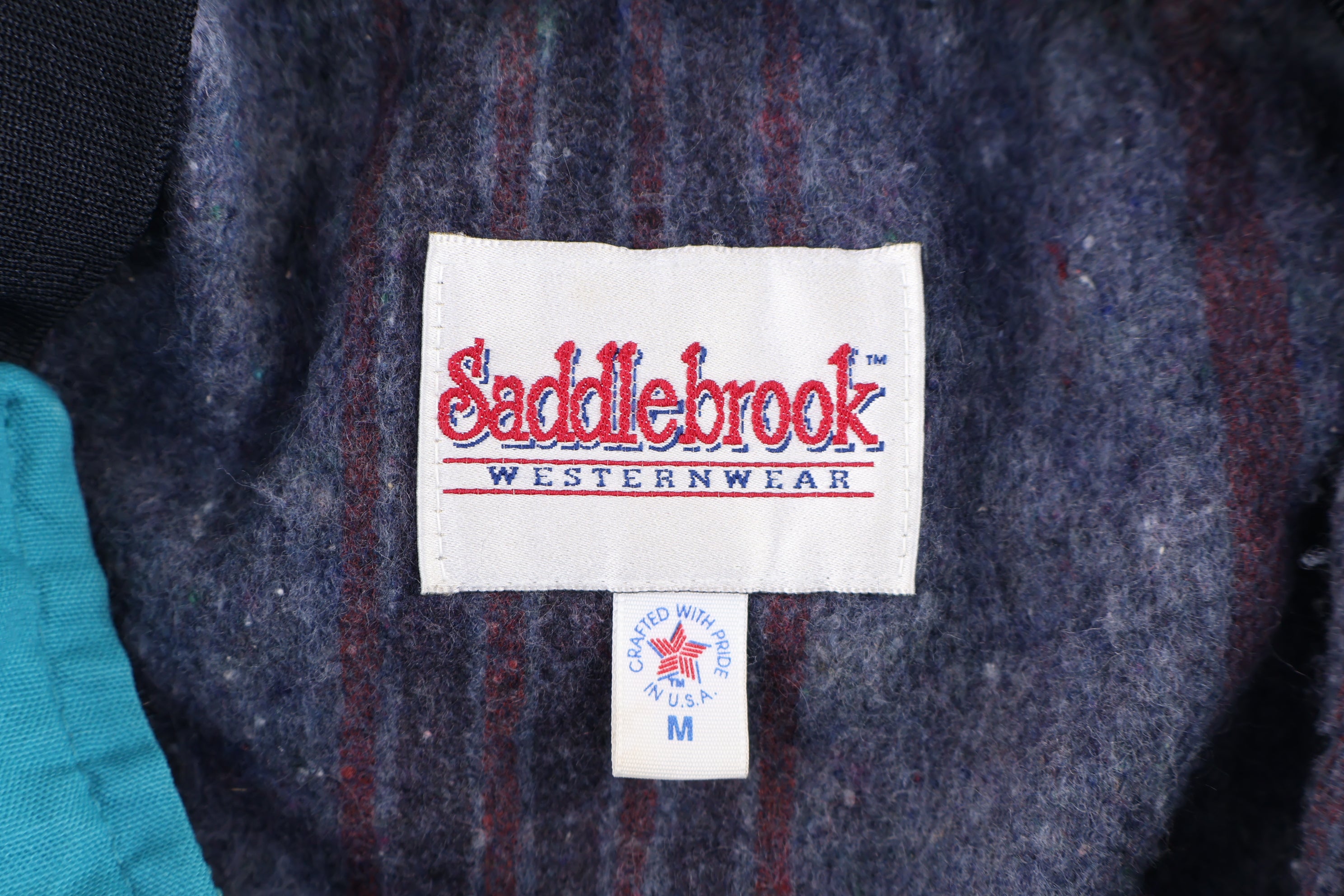 80's Saddlebrook Western Pattern Blanket Lined Jacket