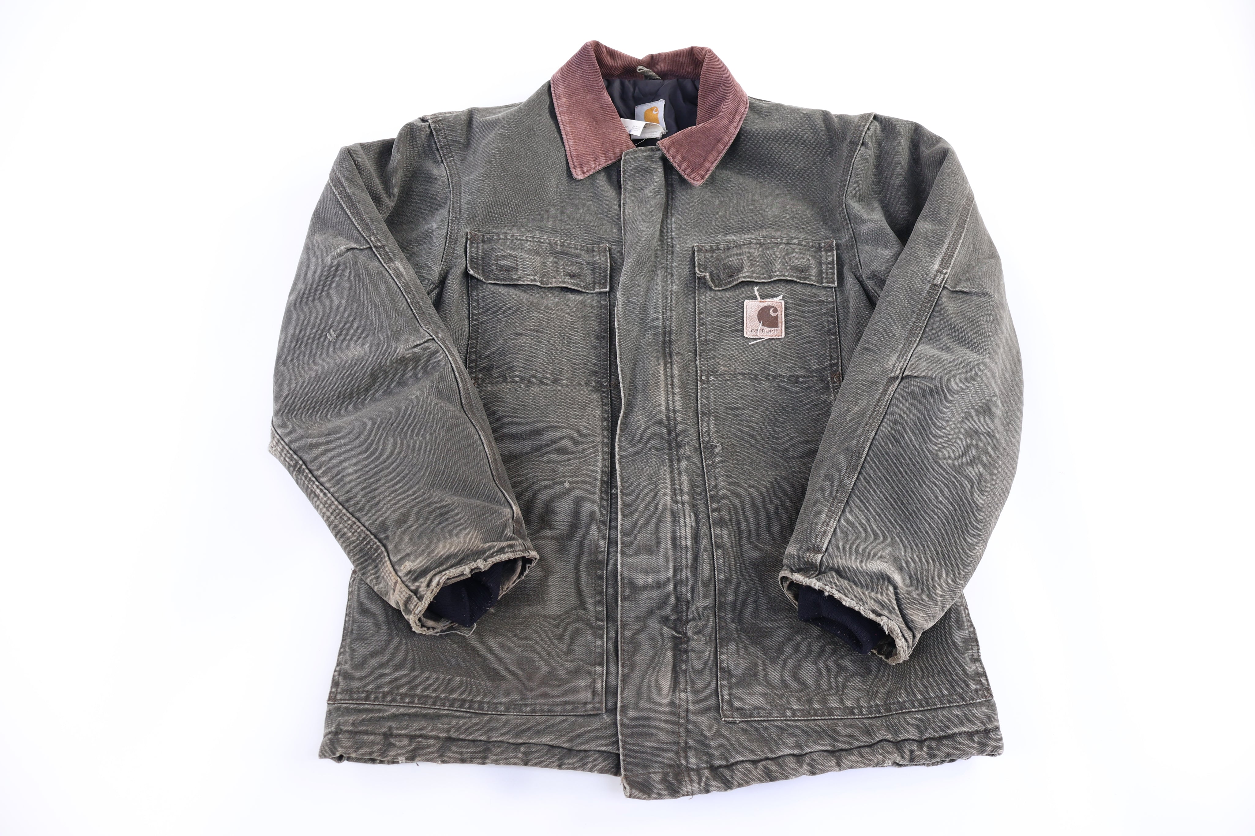 Carhartt Logo Patch Green Full Zip Jacket
