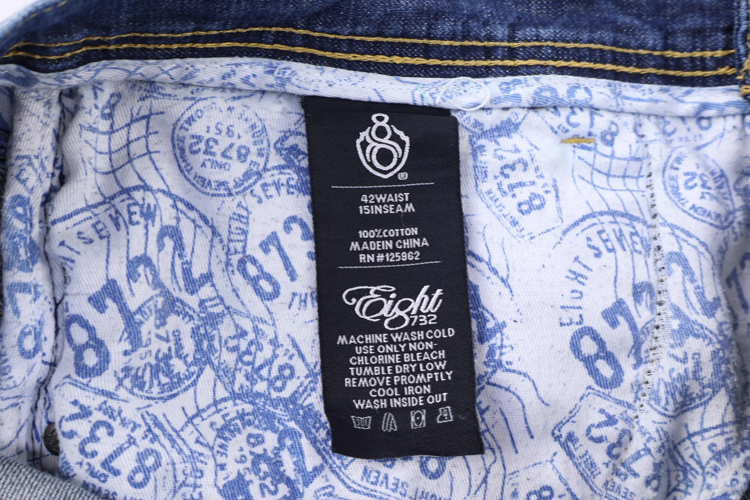 Y2K Eight 732 Dark Wash Denim Shorts