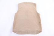 Carhartt Logo Patch Tan Sherpa Lined Full Zip Vest