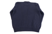 Polo by Ralph Lauren Embroidered Logo Black Knit Sweater