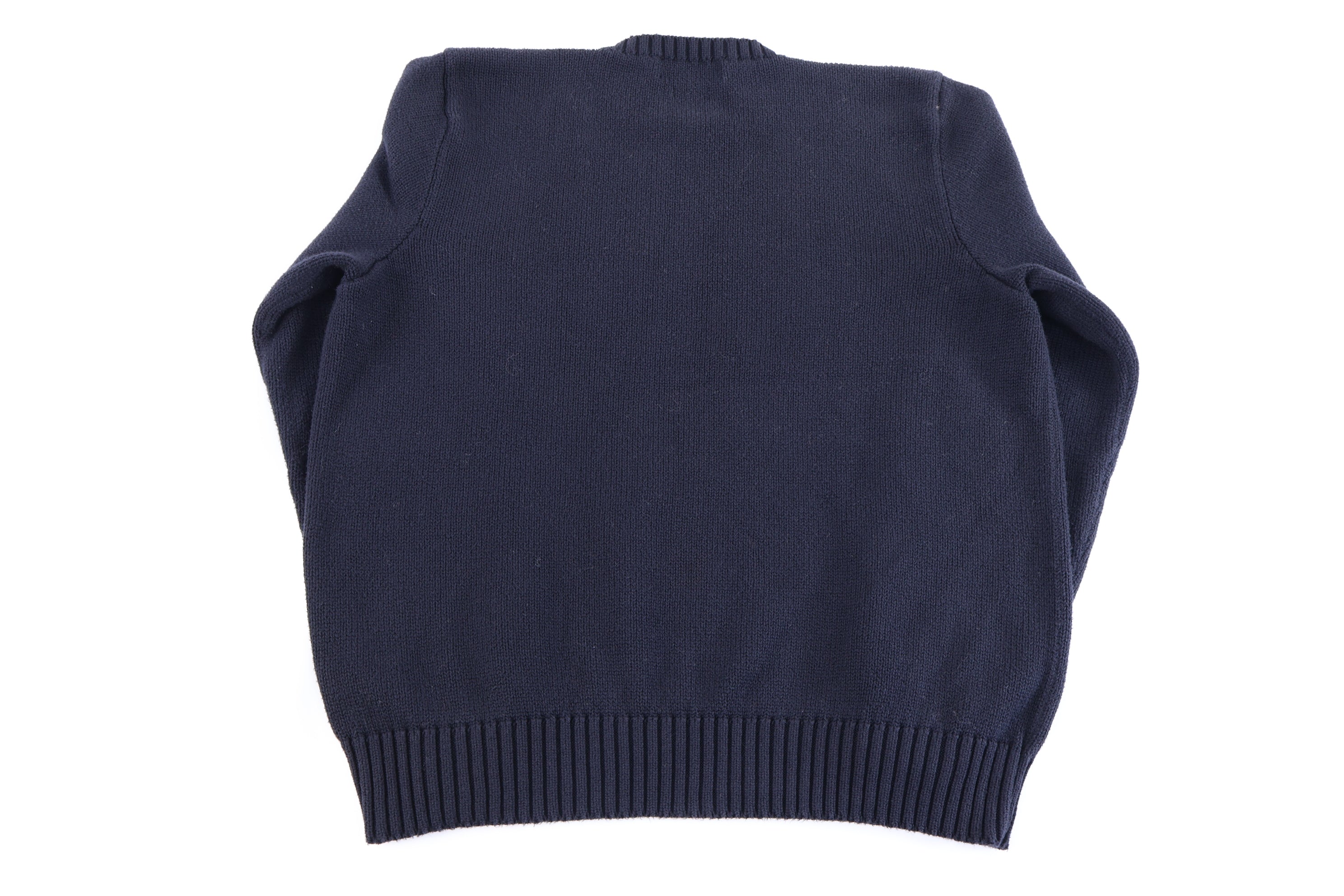 Polo by Ralph Lauren Embroidered Logo Black Knit Sweater