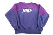 90's Nike Embroidered Logo Purple Sweatshirt