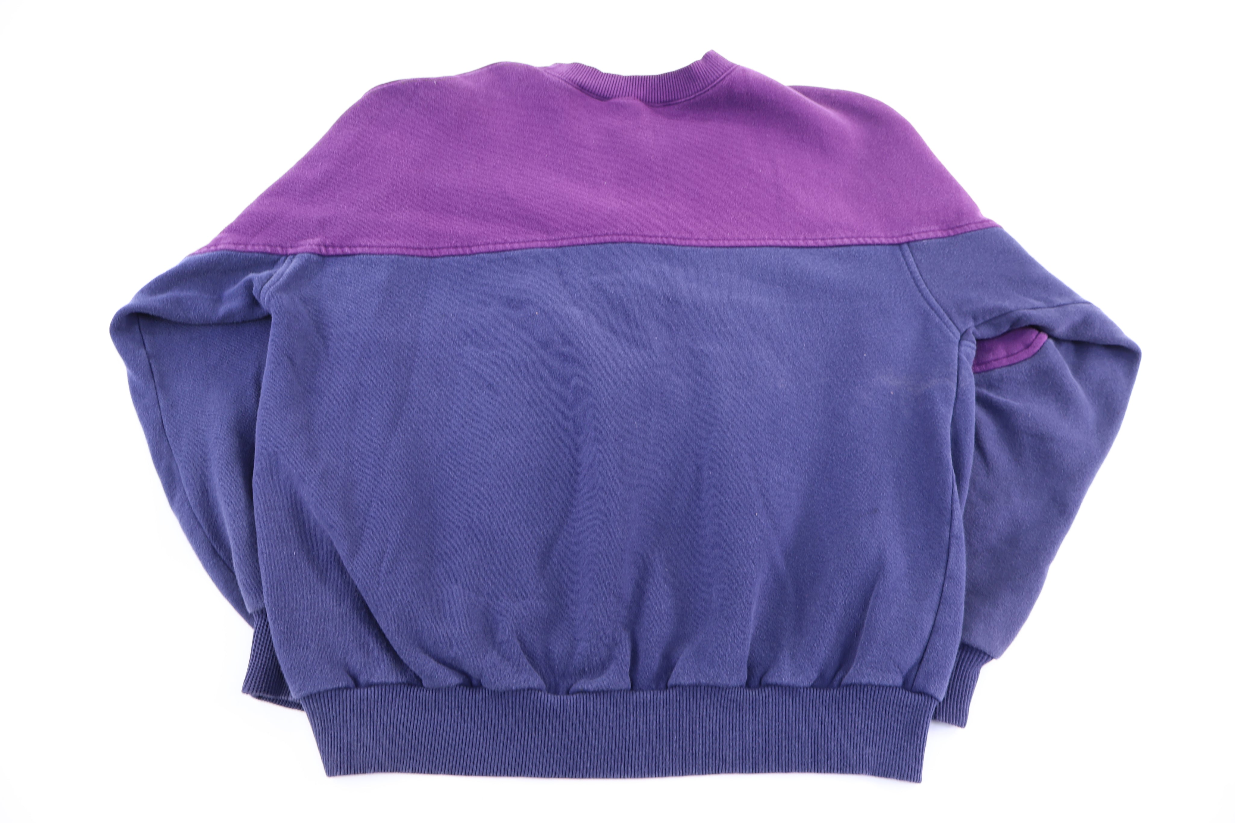 90's Nike Embroidered Logo Purple Sweatshirt