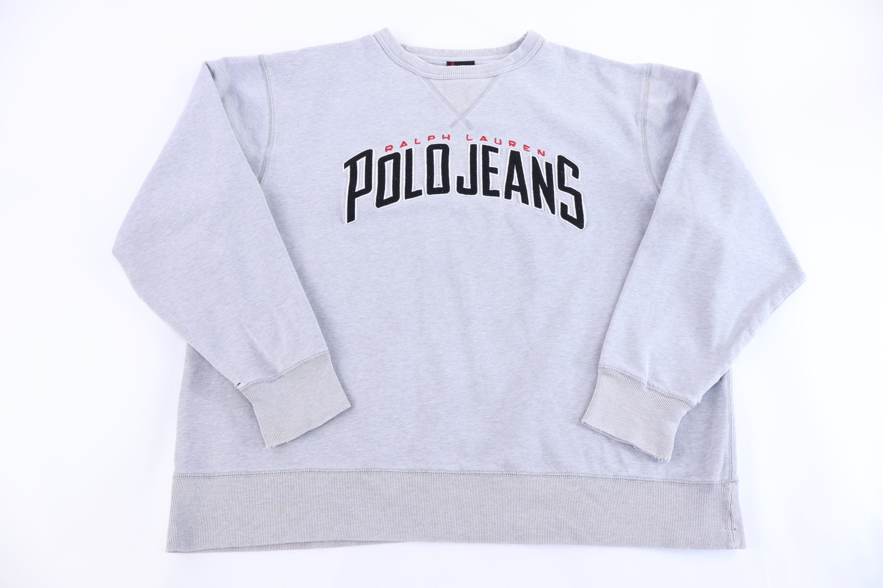 Polo Jeans Company Embroidered Grey Pullover