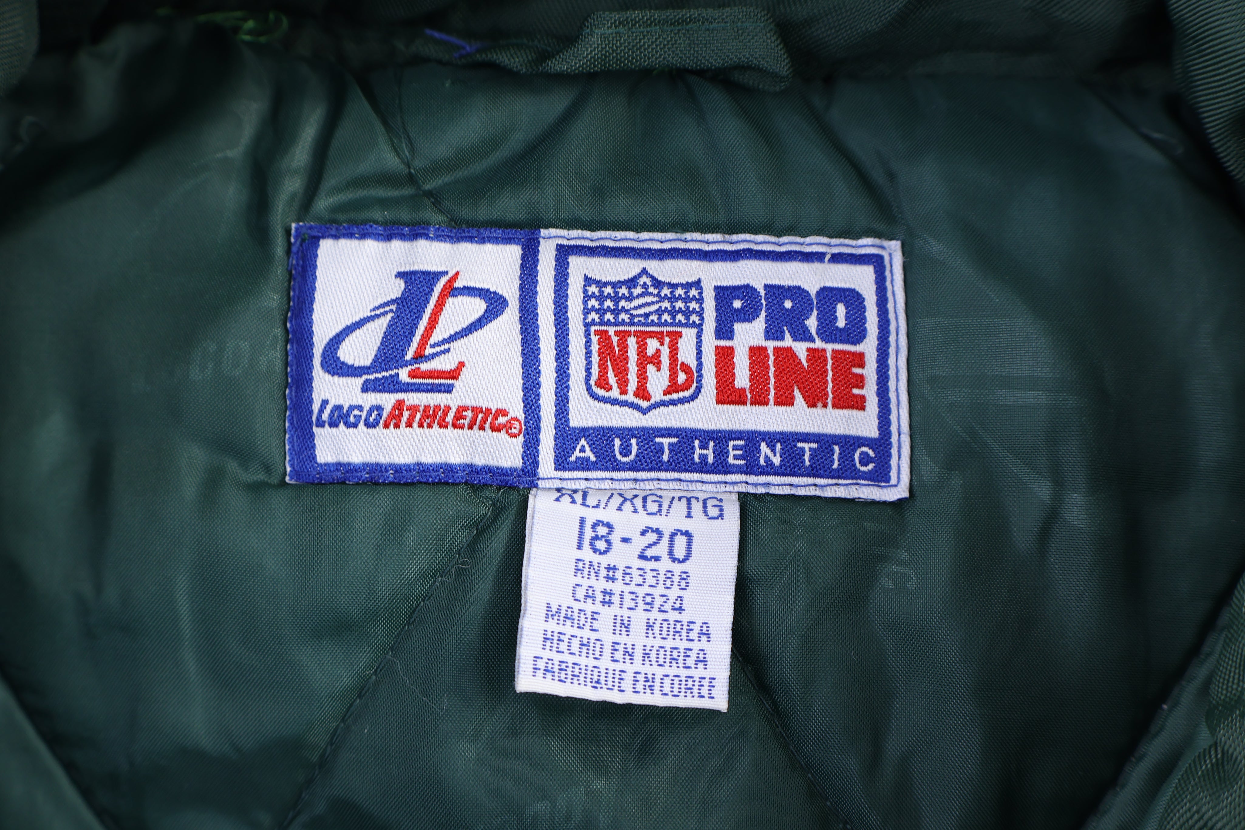 Vintage Green Bay Packers Football Full Zip Jacket