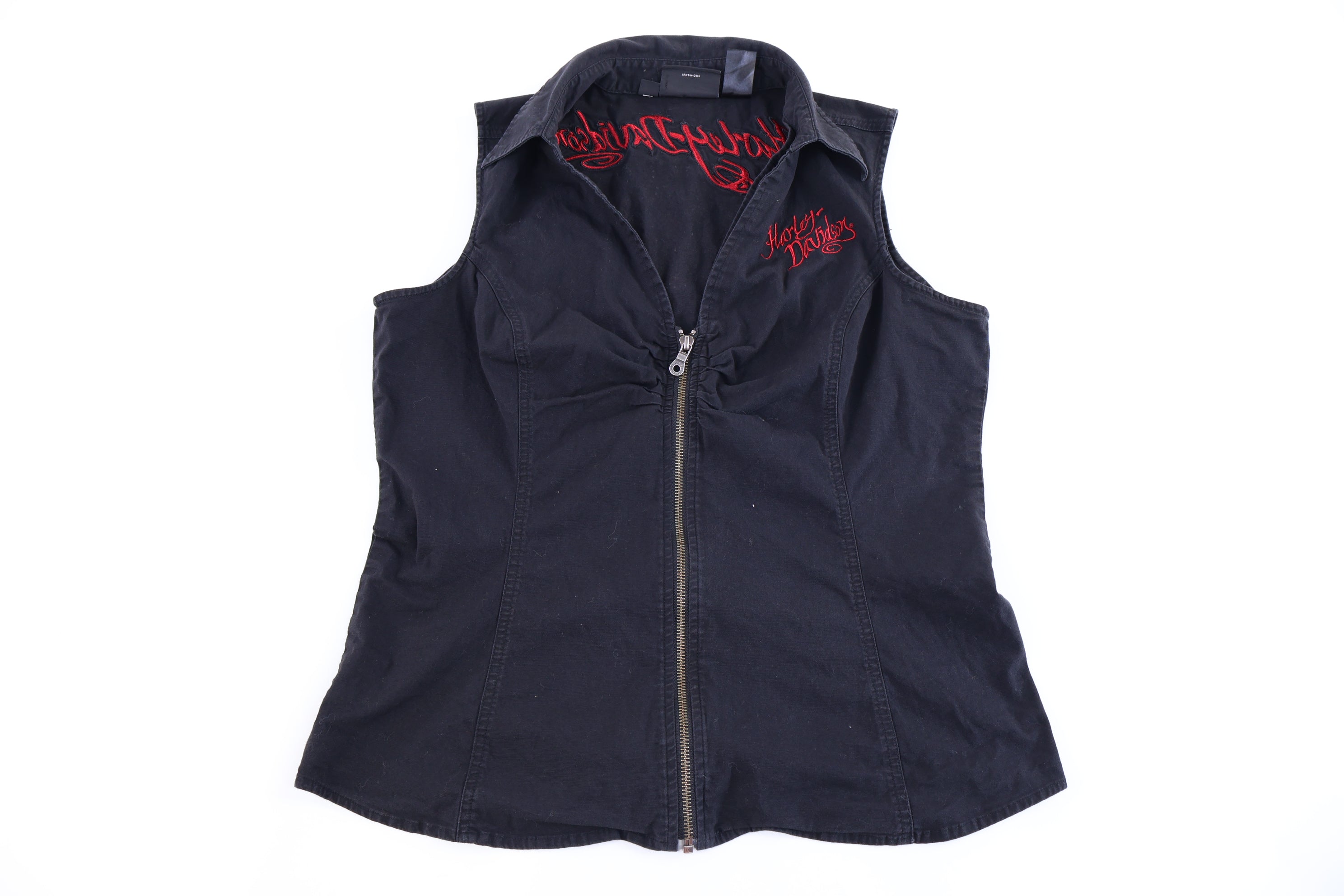 Women's Harley Davidson Motorcycles Full Zip Vest