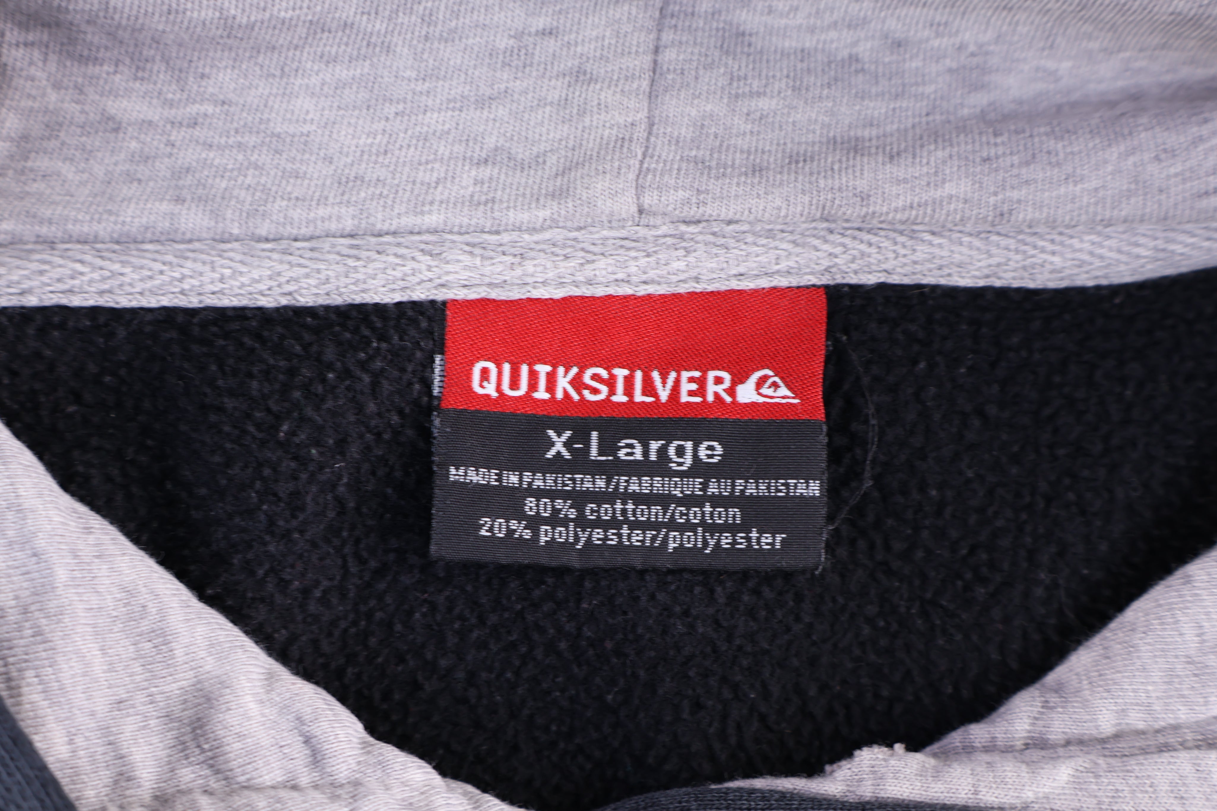 Vintage Quiksilver Logo Graphic Pullover Hoodie