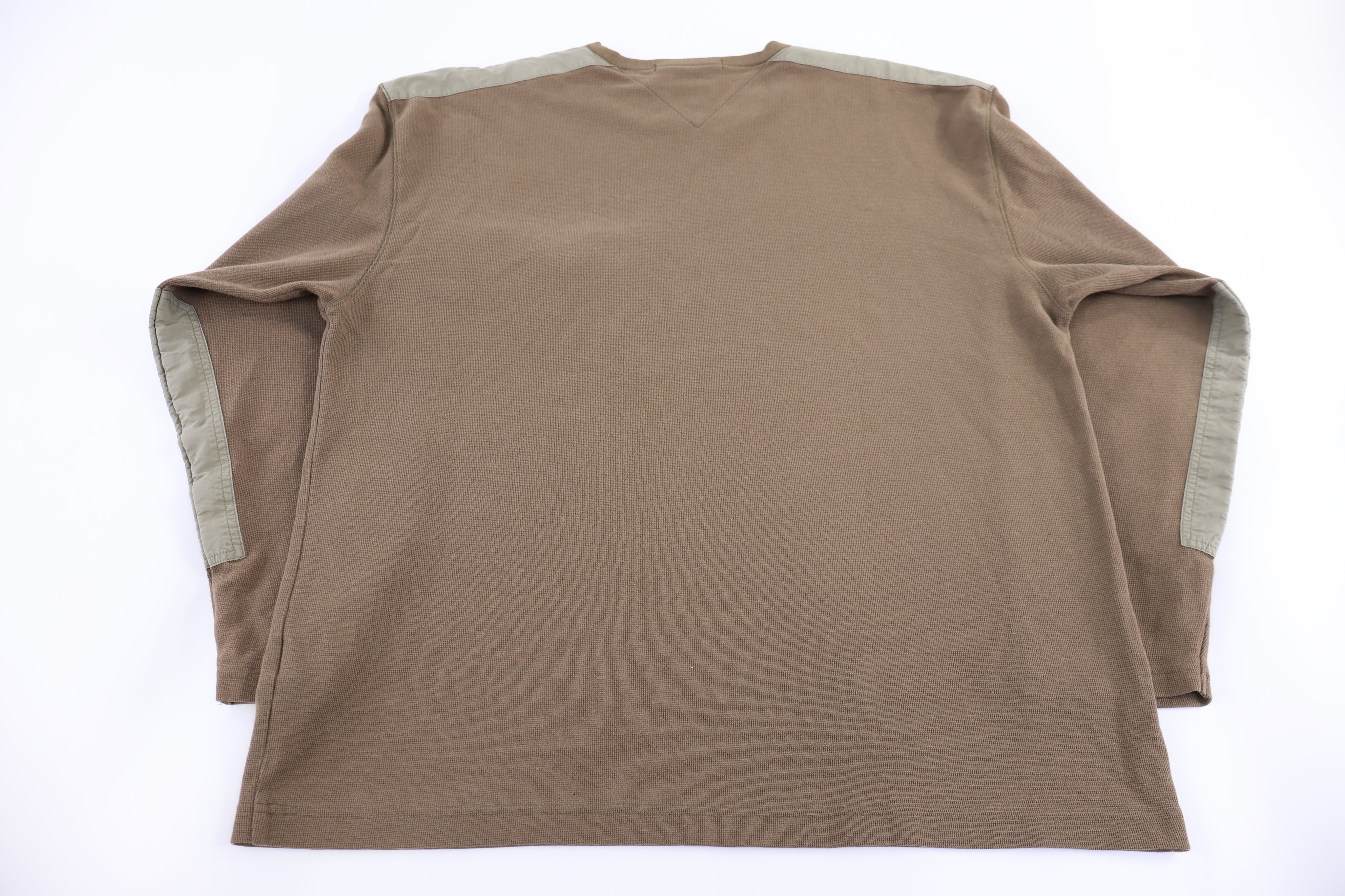 Tommy Hilfiger Khaki Waffle LS T-shirt
