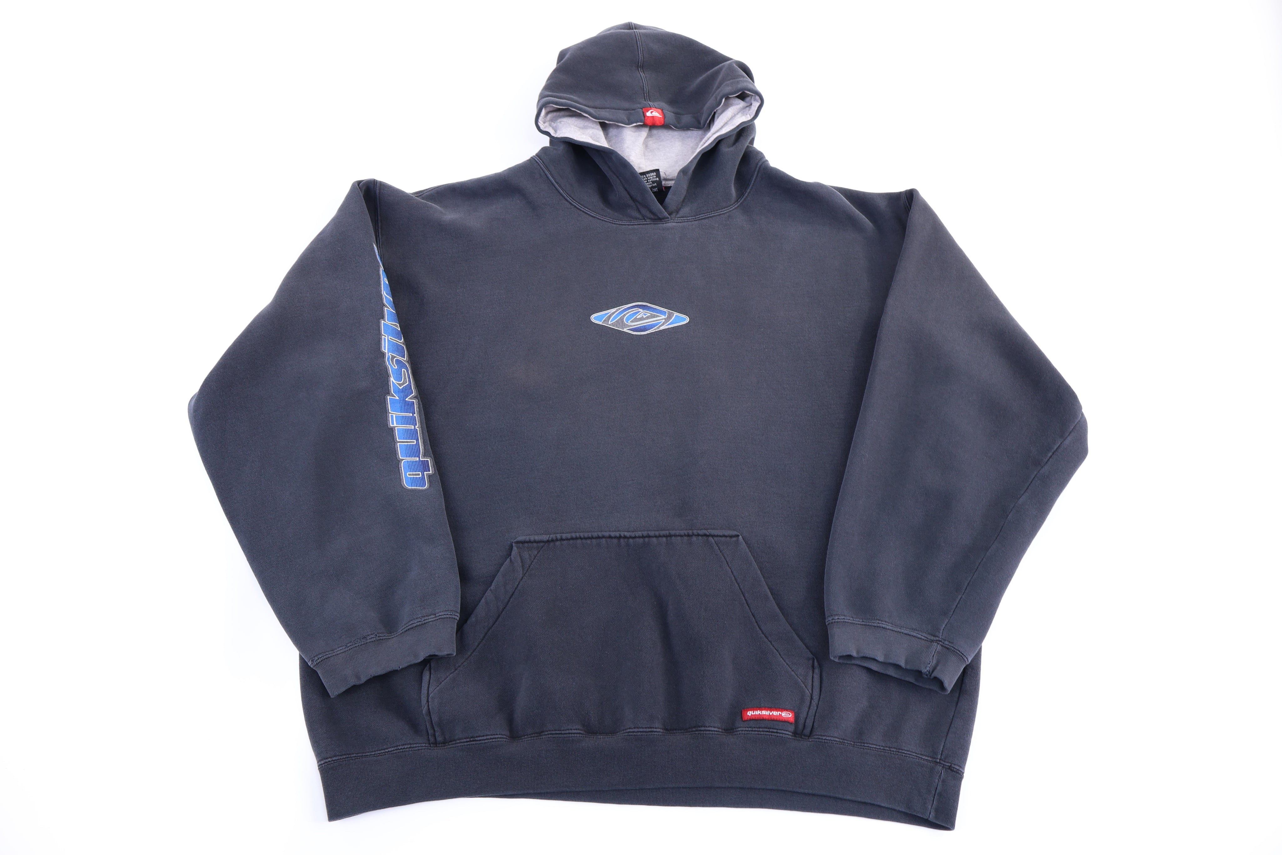Vintage Quiksilver Logo Graphic Pullover Hoodie