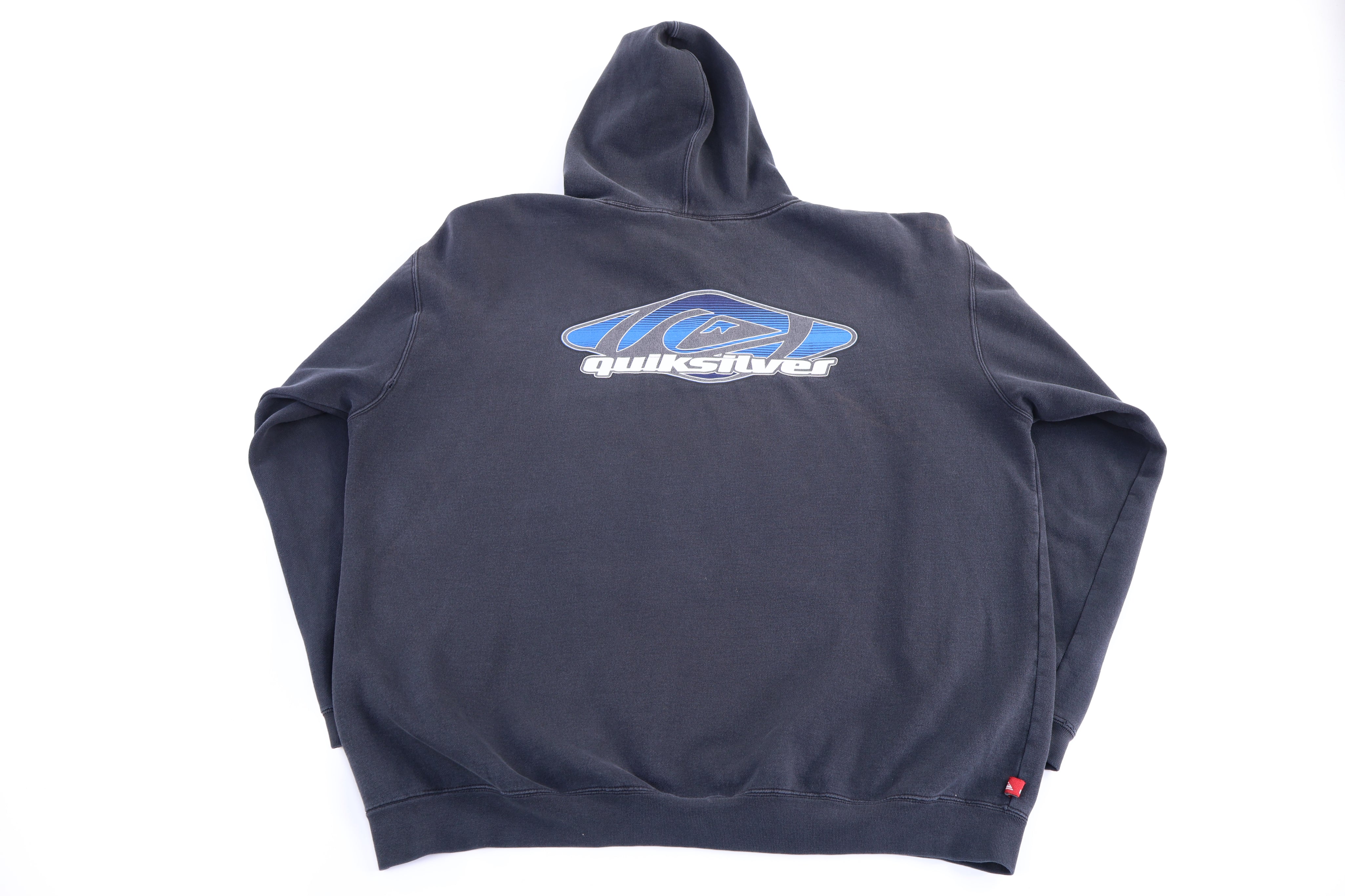 Vintage Quiksilver Logo Graphic Pullover Hoodie